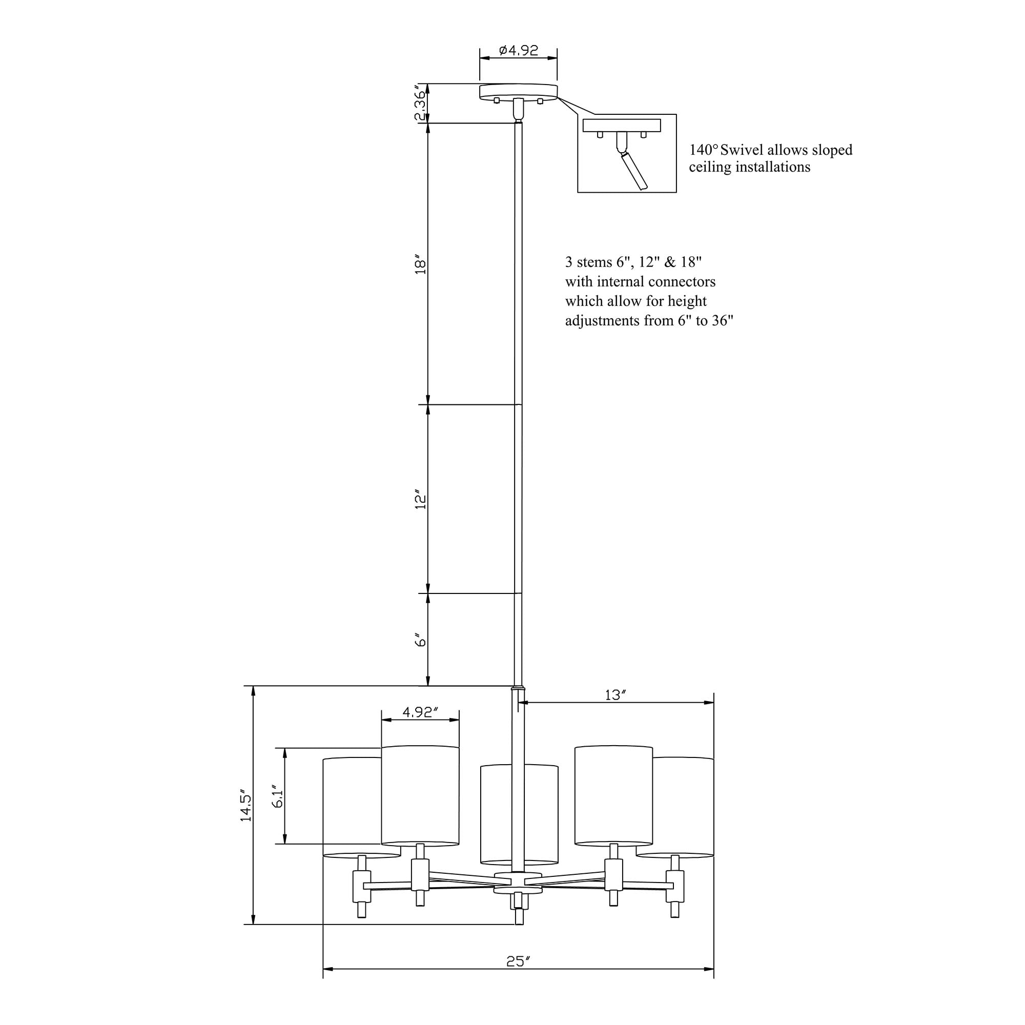 Forte Lighting 7081-05-55 b090015 - View #4