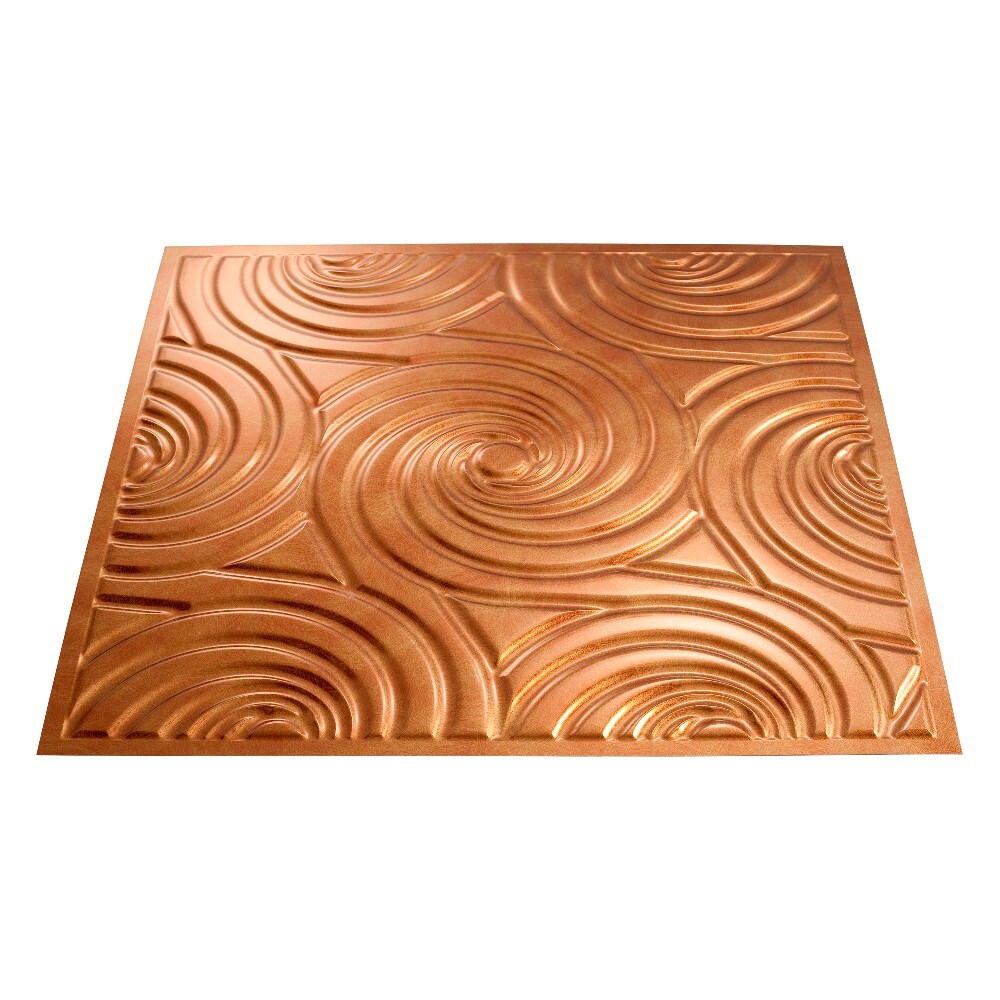 Fasade G73-31 24-in x 24-in Typhoon Antique Bronze PVC Surface-mount Ceiling Tile (1-Pack, 4-sq ft / Case)