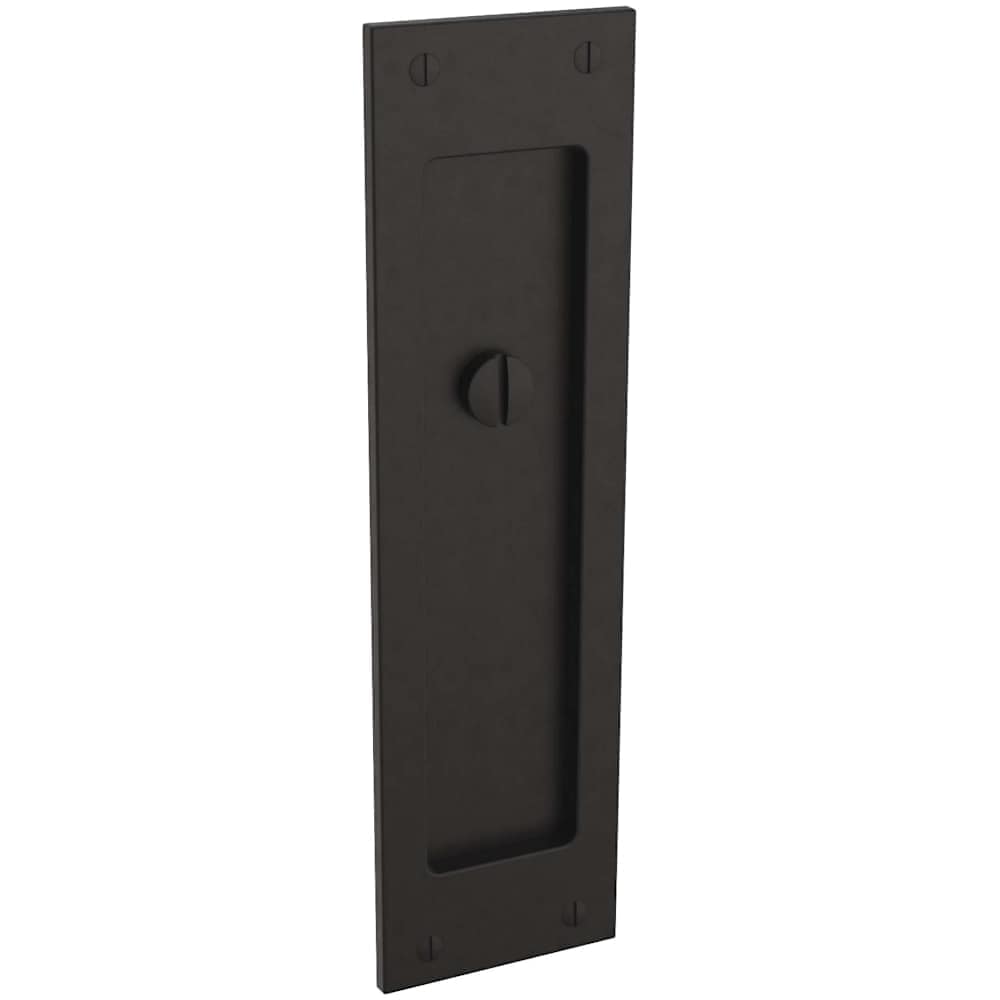 Baldwin  PD005.KE Single Santa Monica Style Pocket Door Exterior Privacy Trim from the Estate Collection