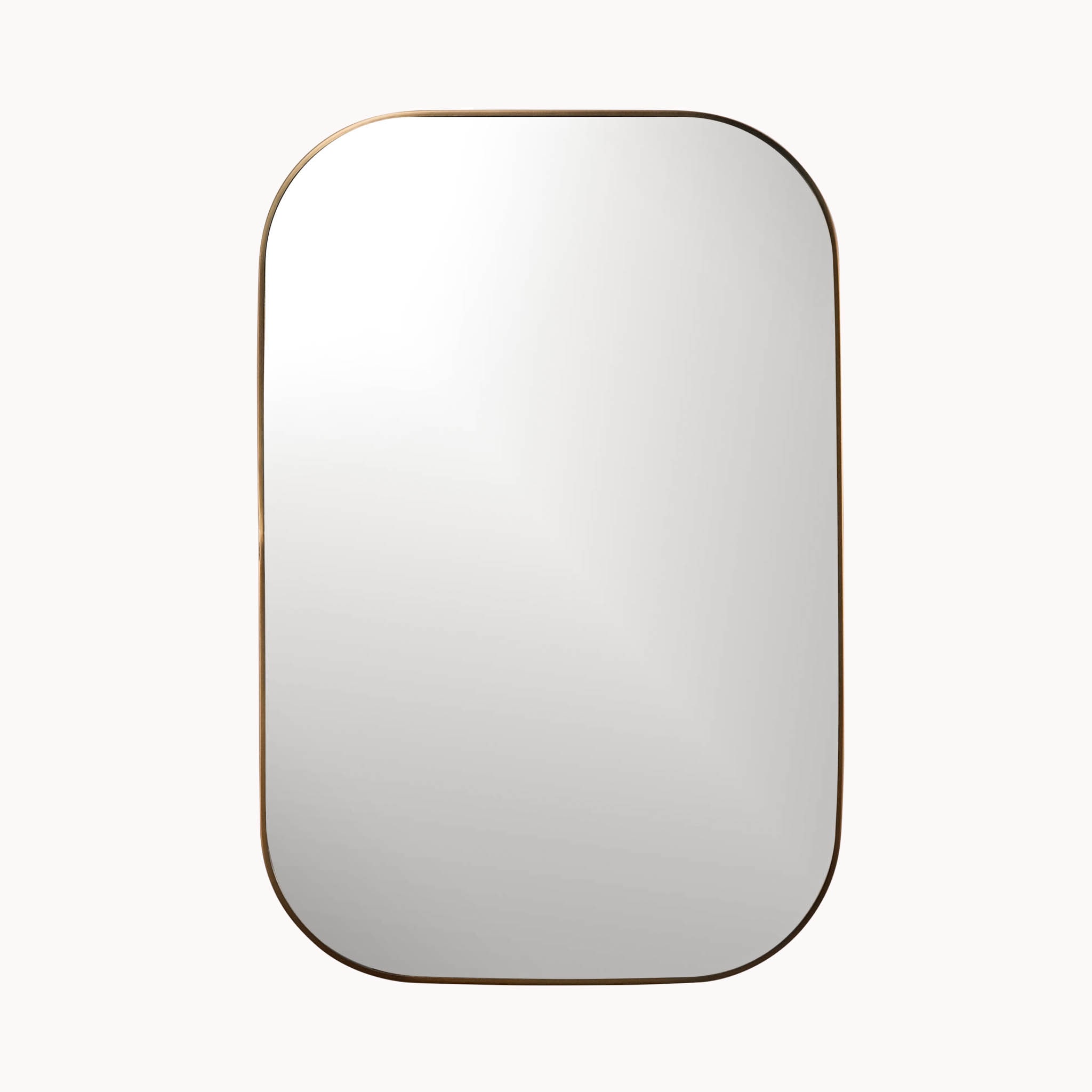  KM920-GOLD 24-Inches W x 36.0-Inches H Rectangle Gold Framed Wall Mirror