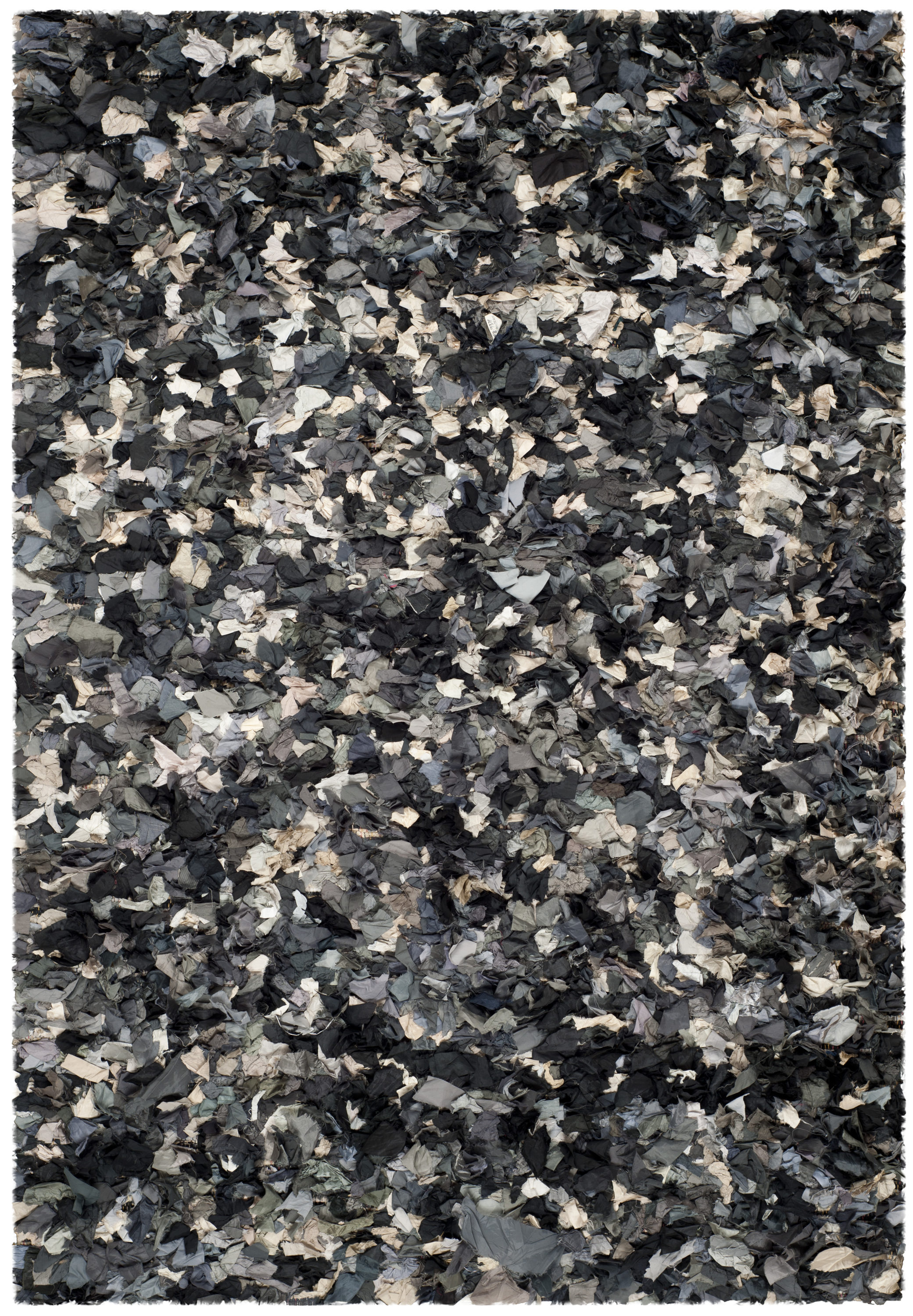 Safavieh SG951D-6 Rio Shag 6 x 9 (ft) Polyester Dark Gray/Multi Rectangular Indoor Abstract Area rug