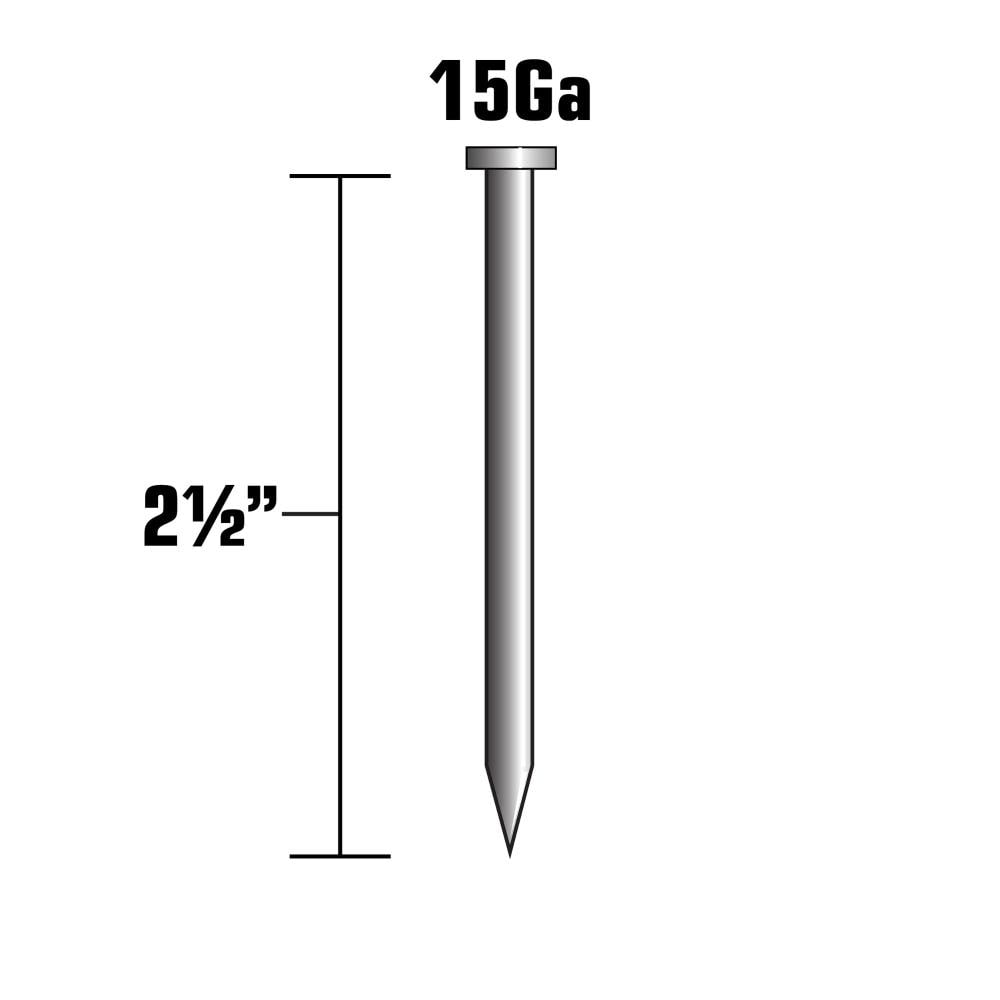 Metabo Hpt 2 1 2 In 15 Gauge Angled Electro Galvanized Collated Finish