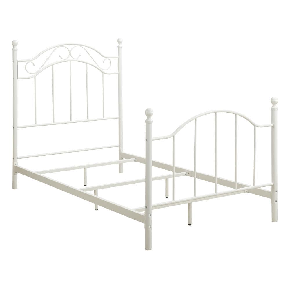 Dhp Dorel Living Metal Twin 4 Poster, White Four Poster Twin Bed