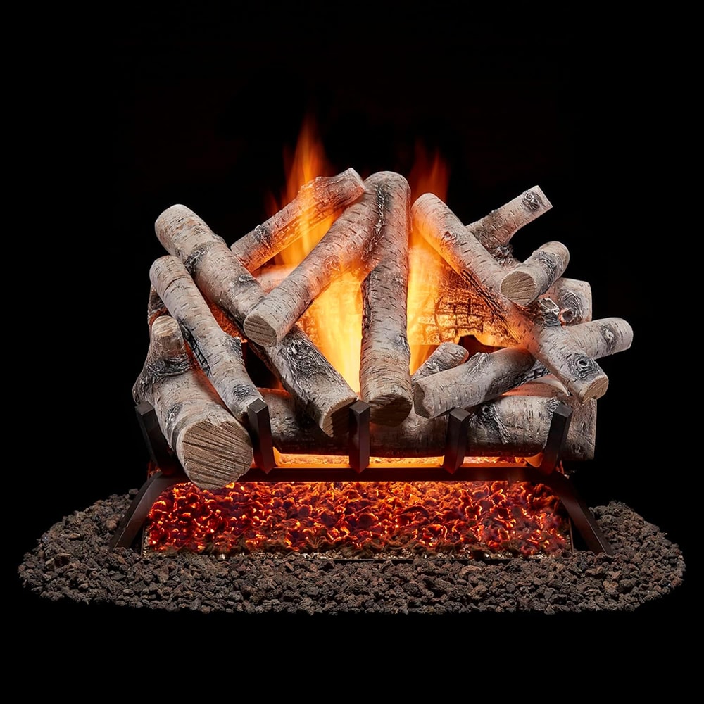 Bluegrass Living 24-in. 55,000 BTU Vented Natural Gas Fireplace Log Set ...