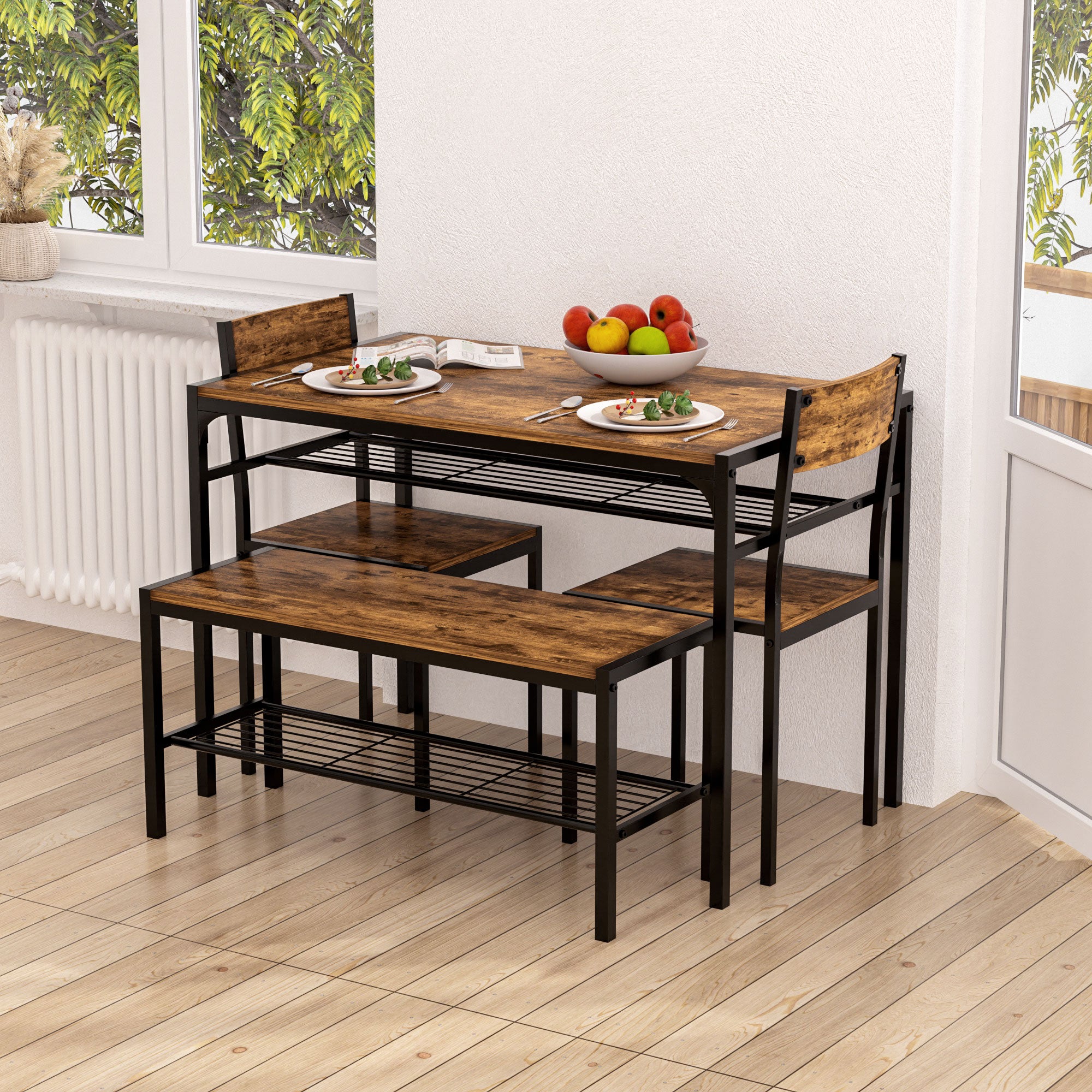 Vecelo LOE-MX-TC20-BRN Dining-Sets - View #2