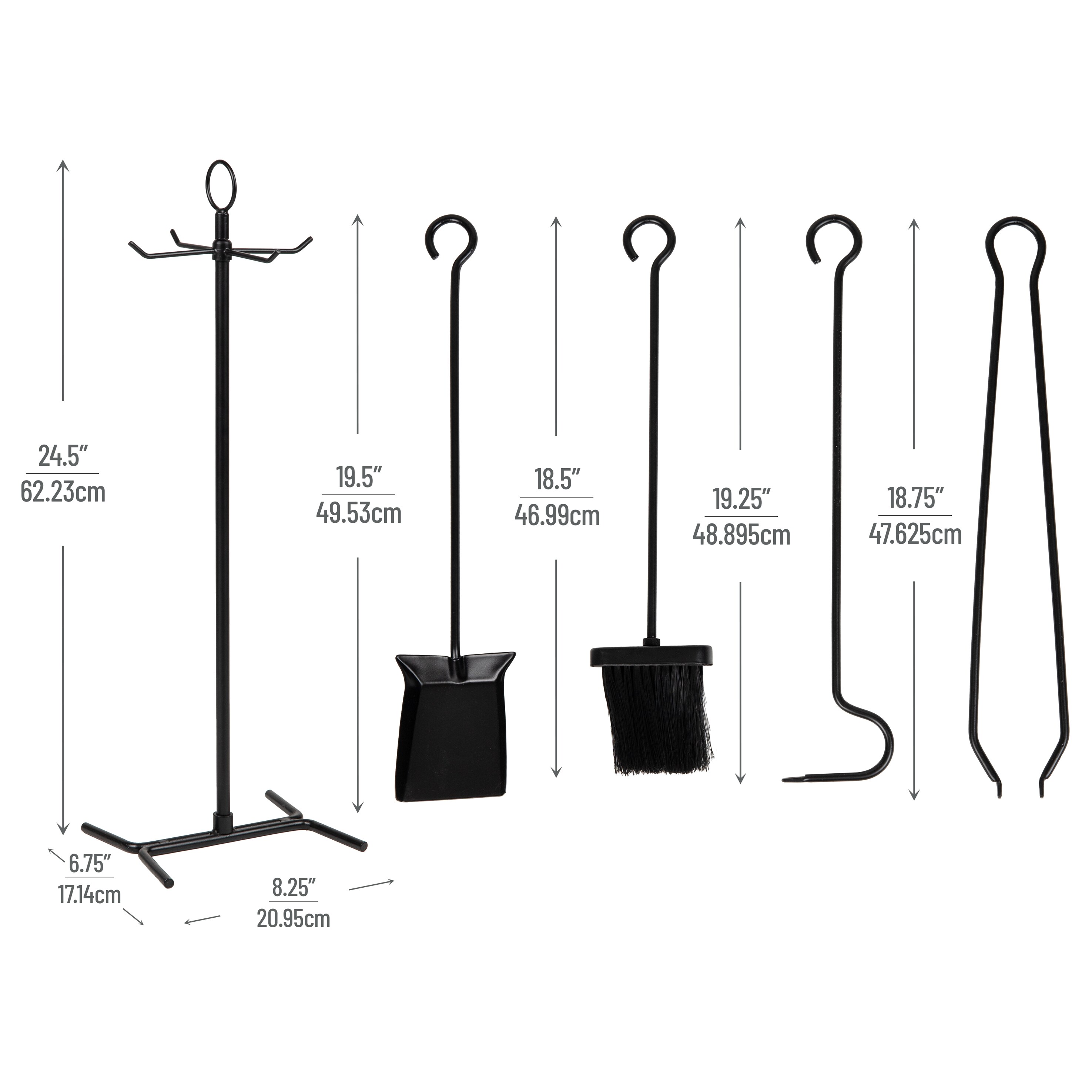 Mind Reader FIRE4-BLK Fireplace-Tools - View #3