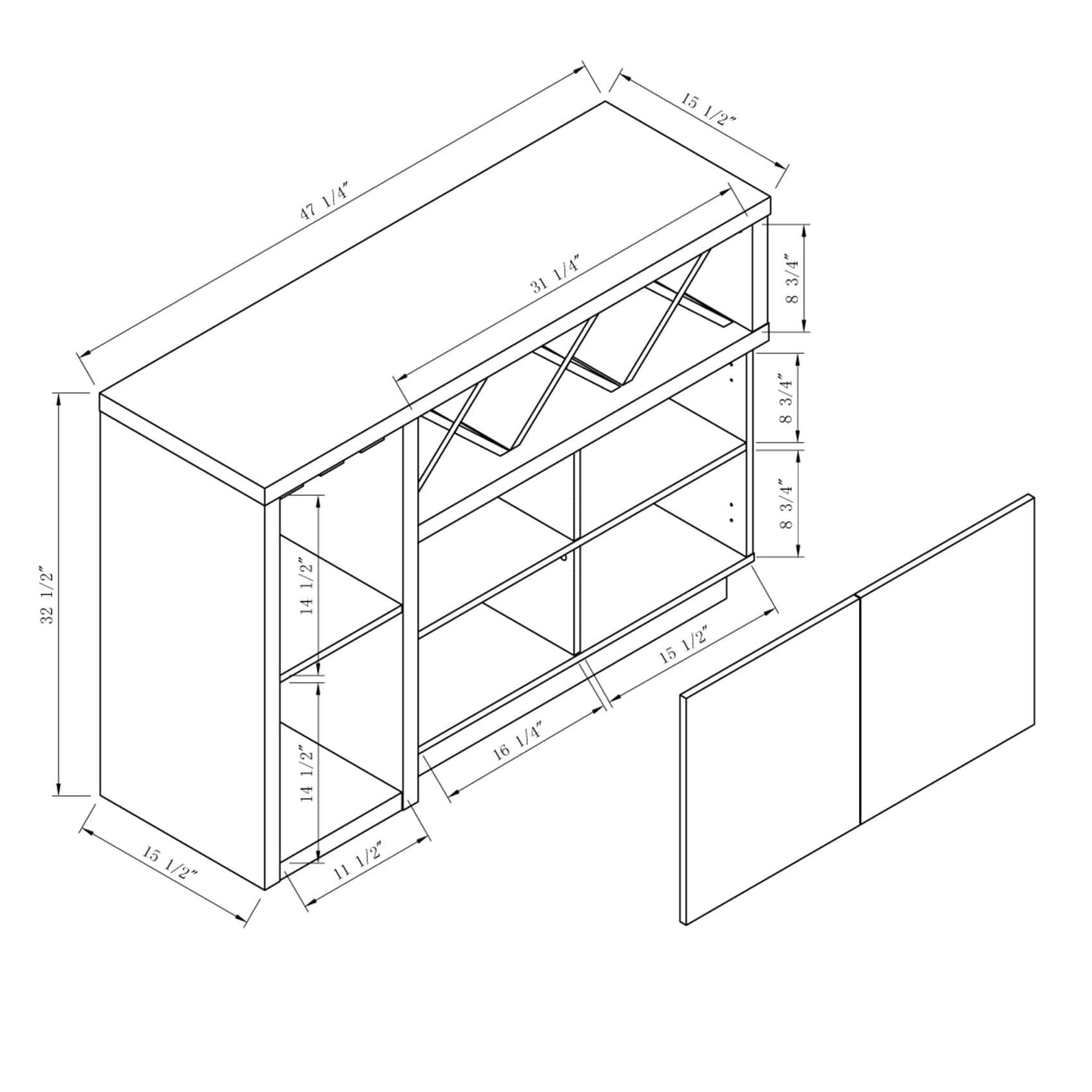 Furniture of America IDI-172108 Dining-Kitchen-Storarge - View #12