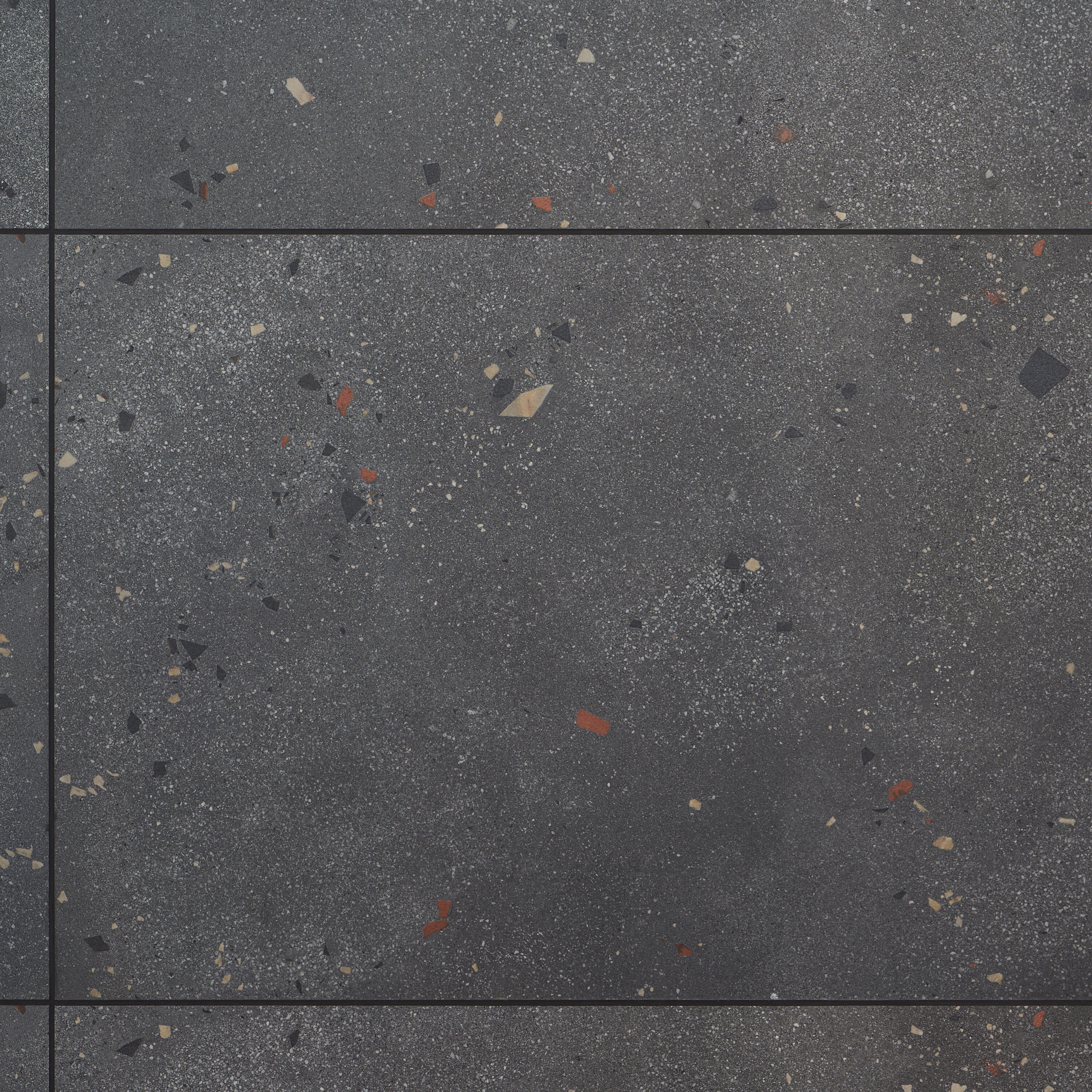 Charcoal Gray Large Format Matte Porcelain Shower Tile