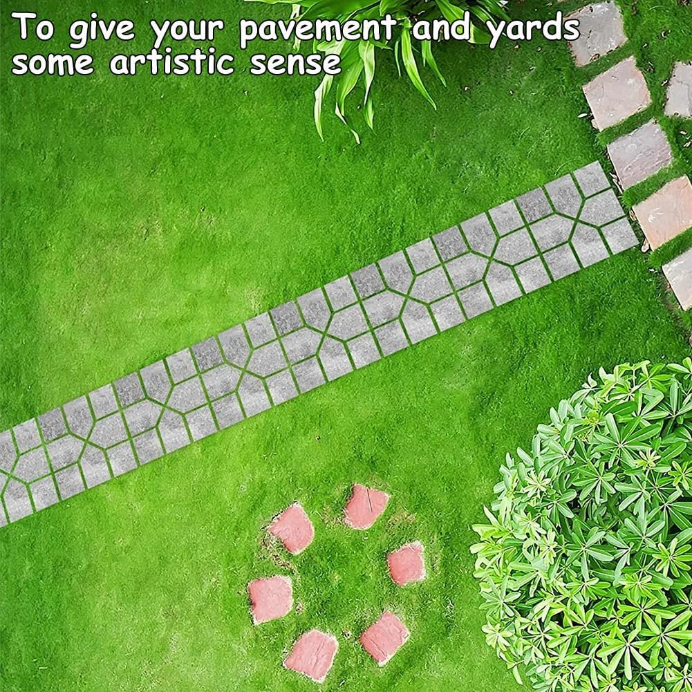 Justincity Reusable Plastic Concrete Paving Mold for Garden Driveway ...