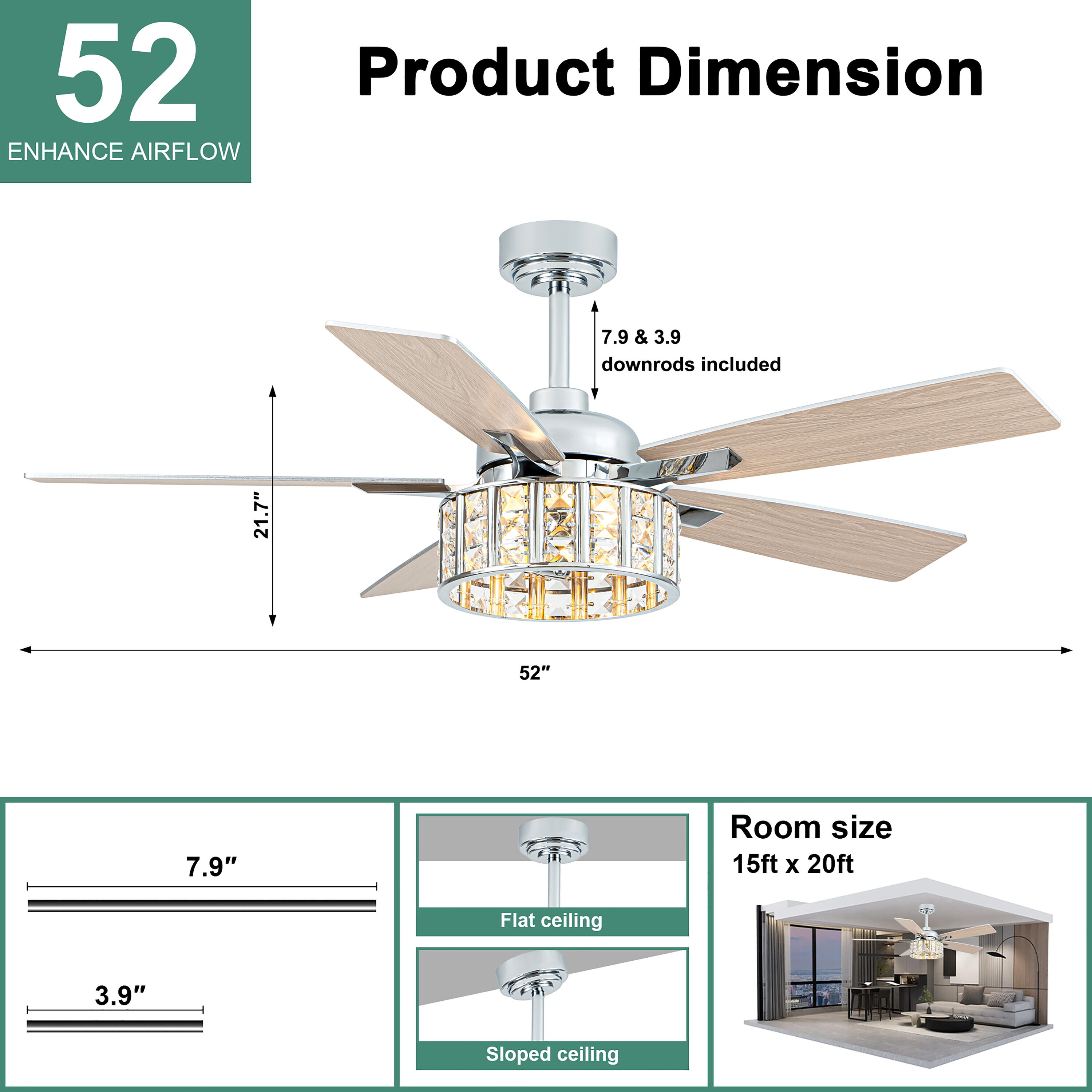 Cusp Barn CS52P29MD Ceiling-Fans - View #8