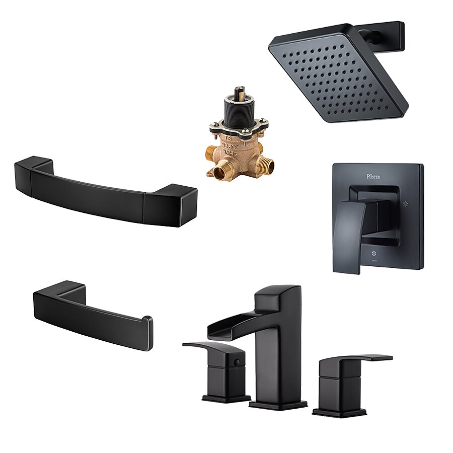 Pfister Kenzo Matte Black 1-Spray Handheld Shower 1.8-GPM (6.8-LPM) Pfister Kenzo Matte Black 1-Spray Handheld Shower 1.8-GPM (6.8-LPM)