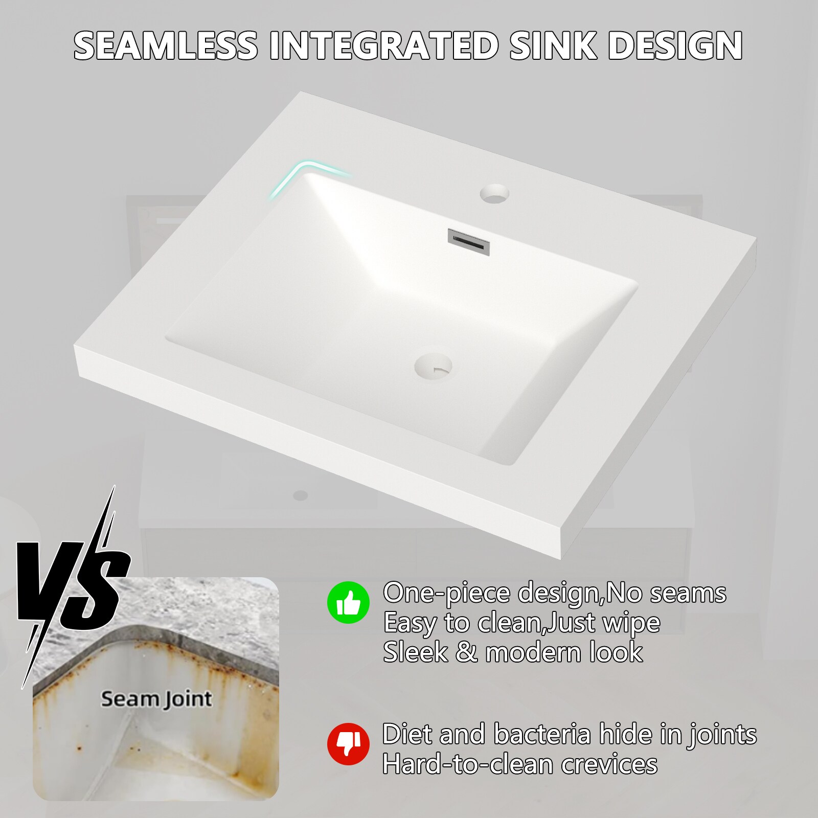 UCLIMAA UCA2024M Vanity-Tops - View #6