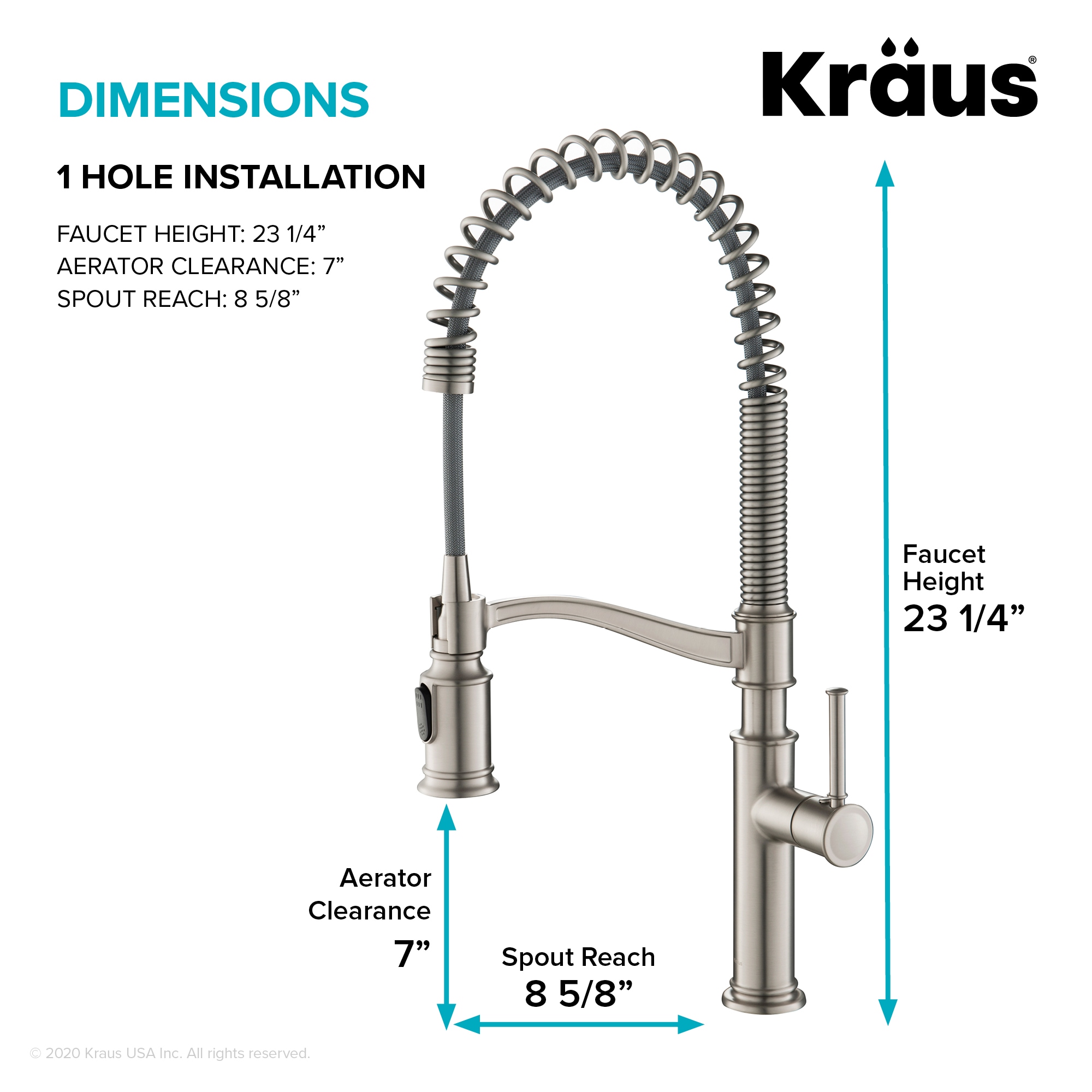 Kraus KPF-1683SFS-KSD80SFS Kitchen-Faucets - View #7