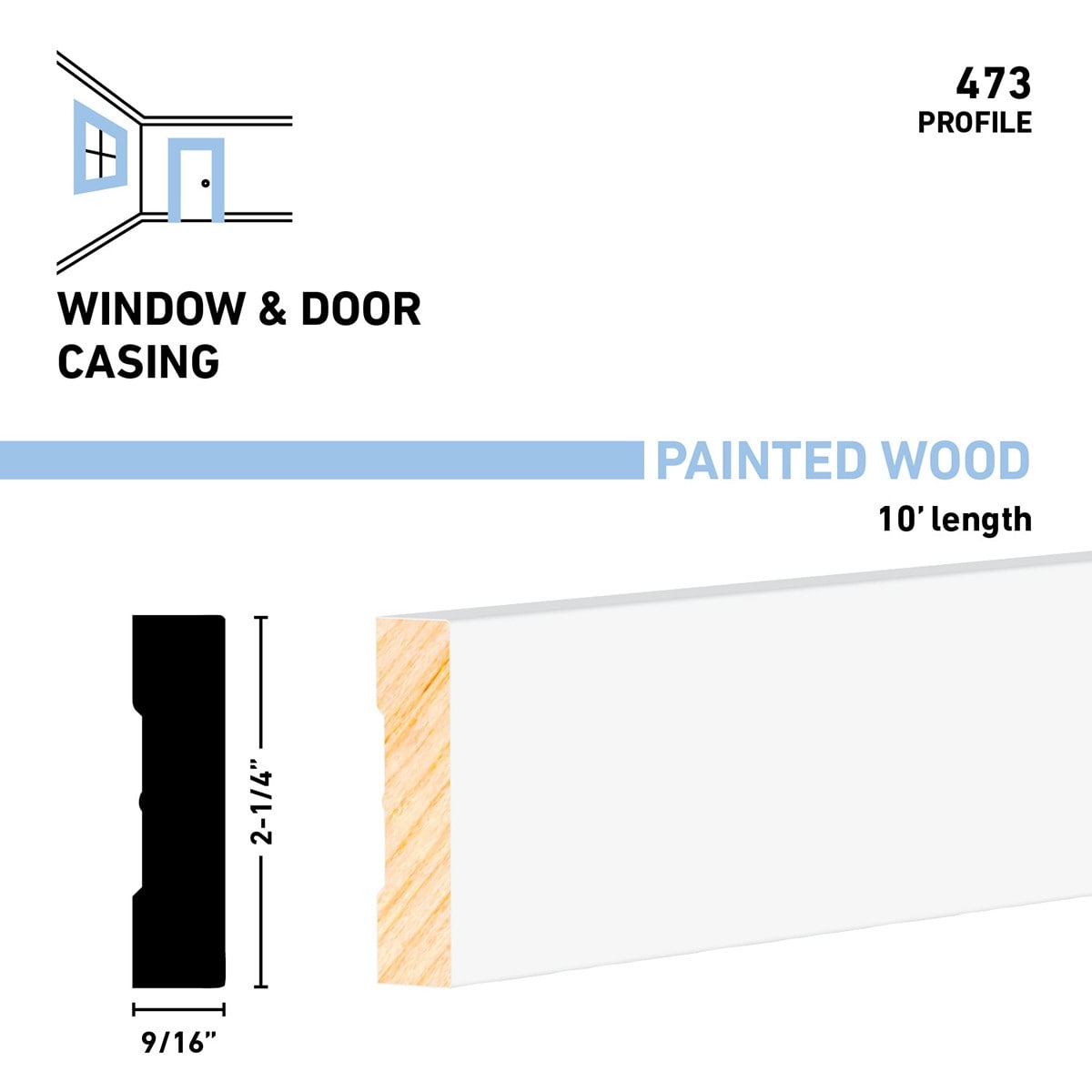 allen + roth 473W-PFFJ10 Window-Door-Trim - View #3