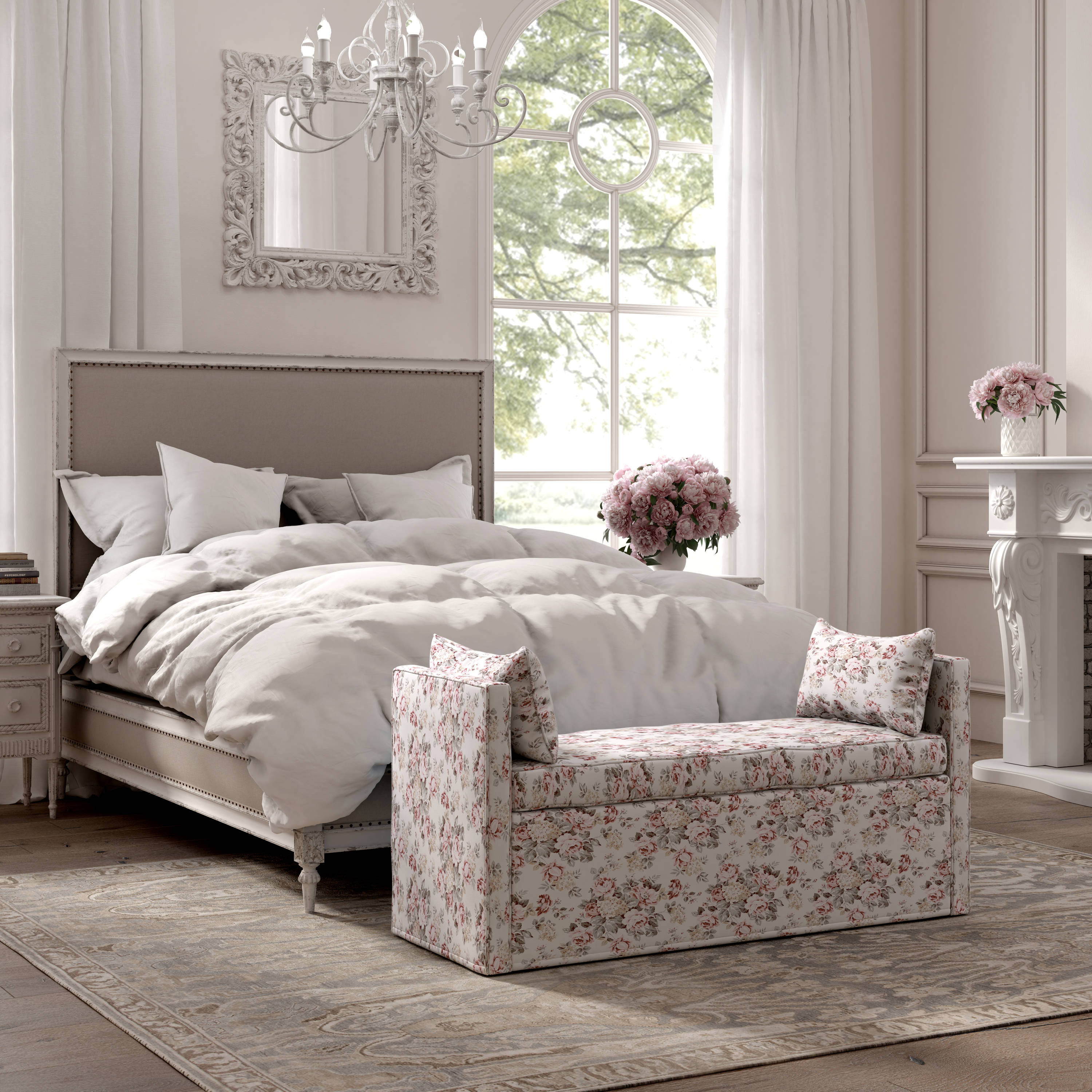 Rustic Manor SBH221-03CR-LS bench - View #4
