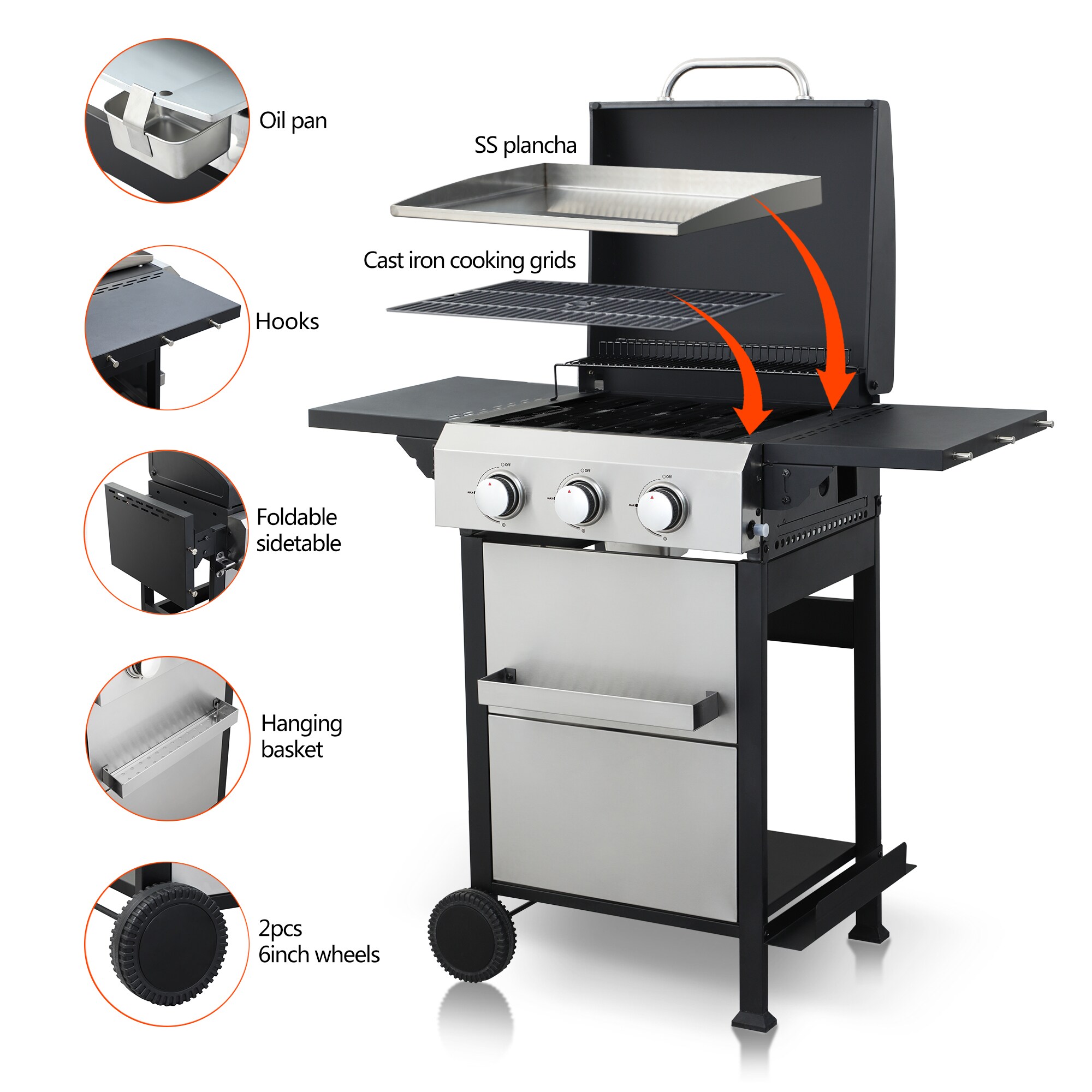 Tatayosi XH-208388 Gas-Grill - View #2