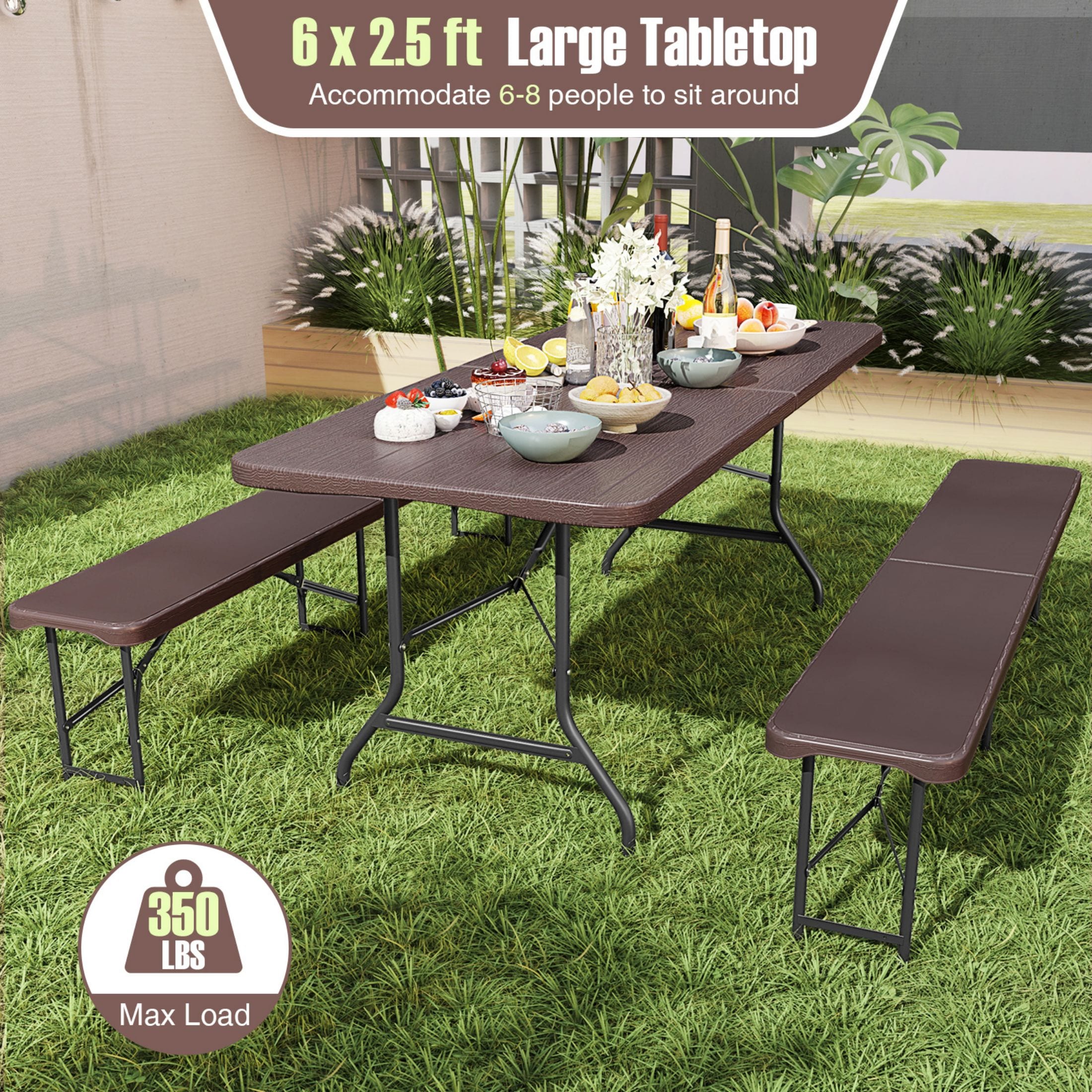 LIVIZA TDZ11986CF Picnic-Tables - View #3