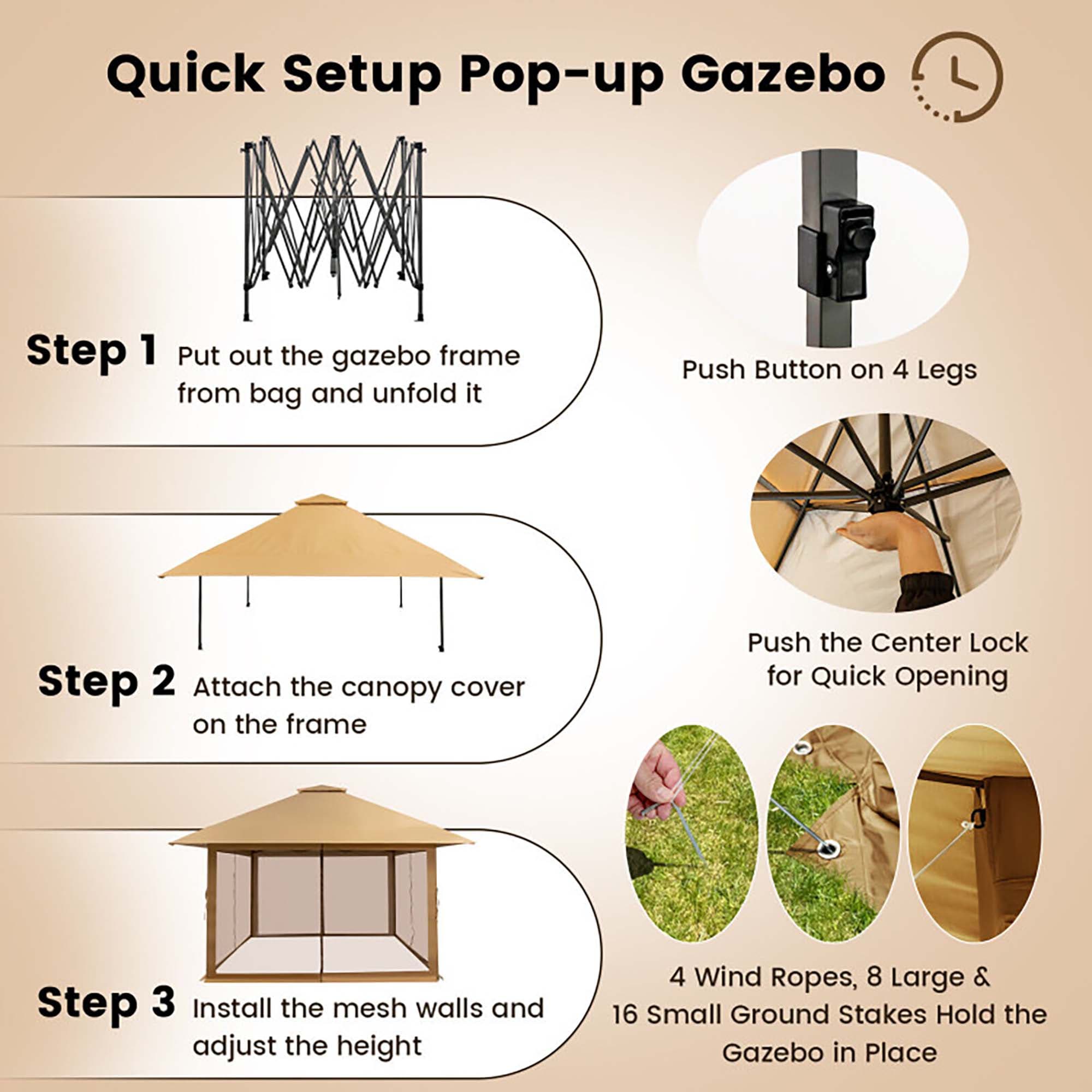 CASAINC CA014K-A Wood-Resin-Gazebos - View #8