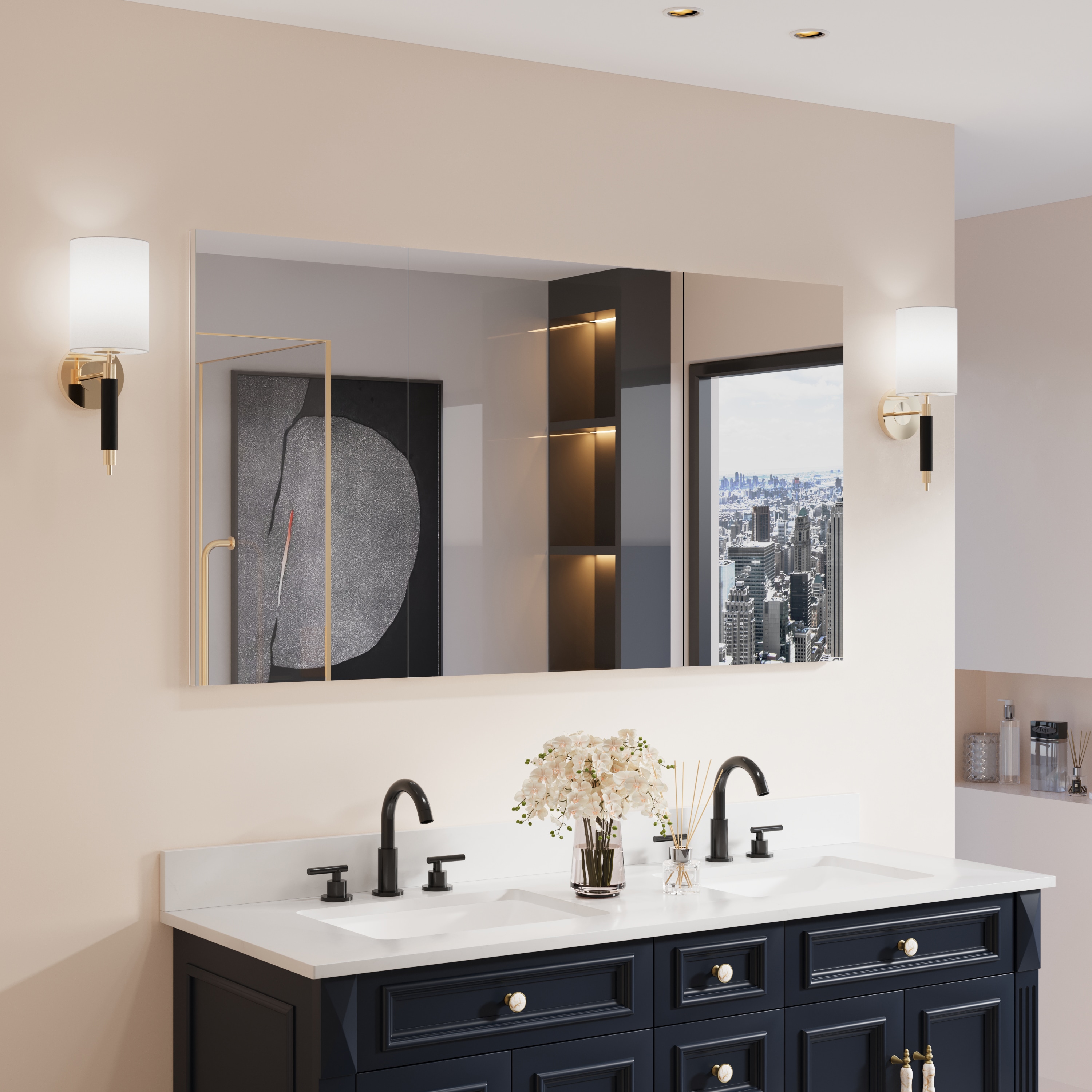 Forclover HBM-3624L Bathroom-Medicine-Cabinets - View #4