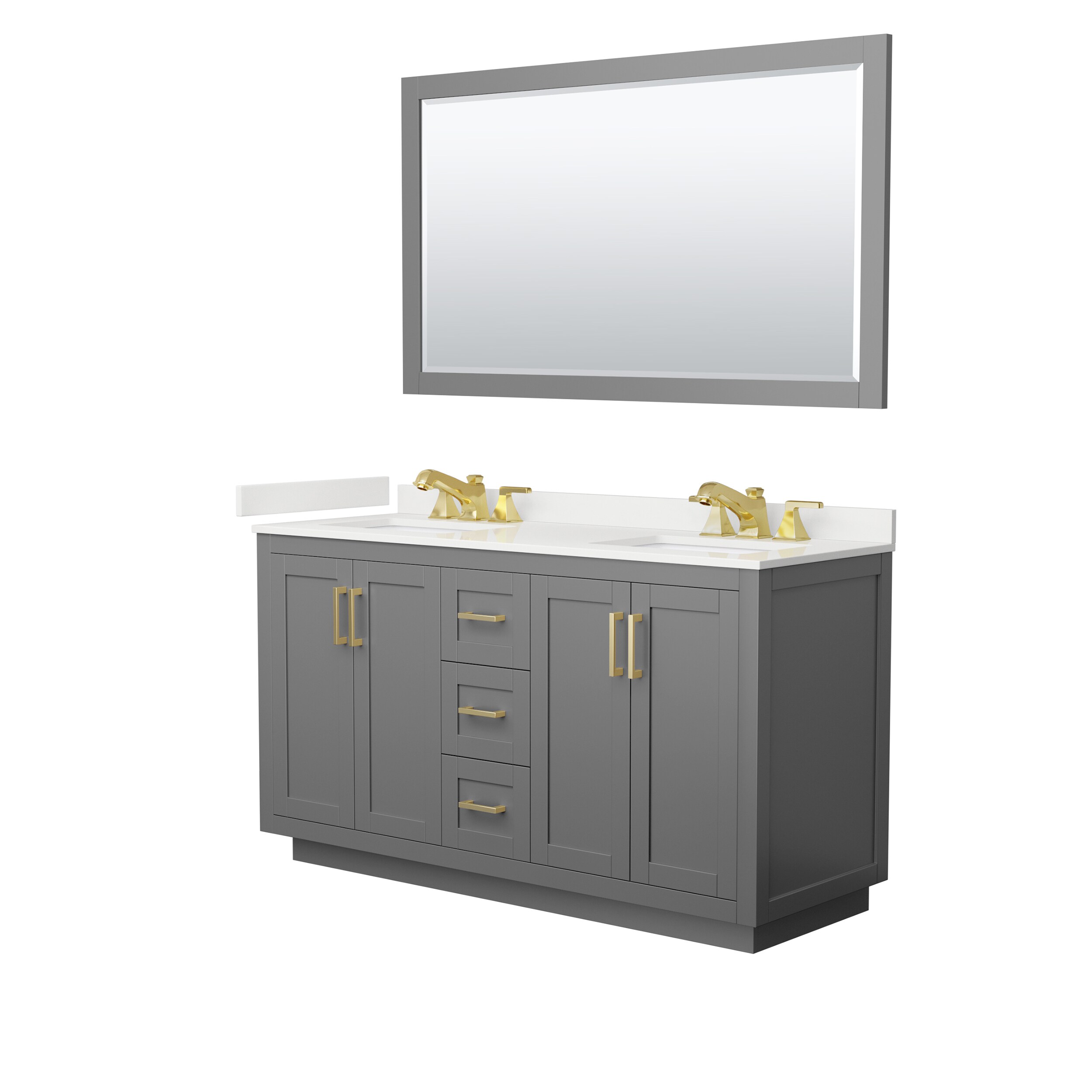 Wyndham Collection WCF292960DGGWQUS3M58 Bath-Vanity-Combo - View #2
