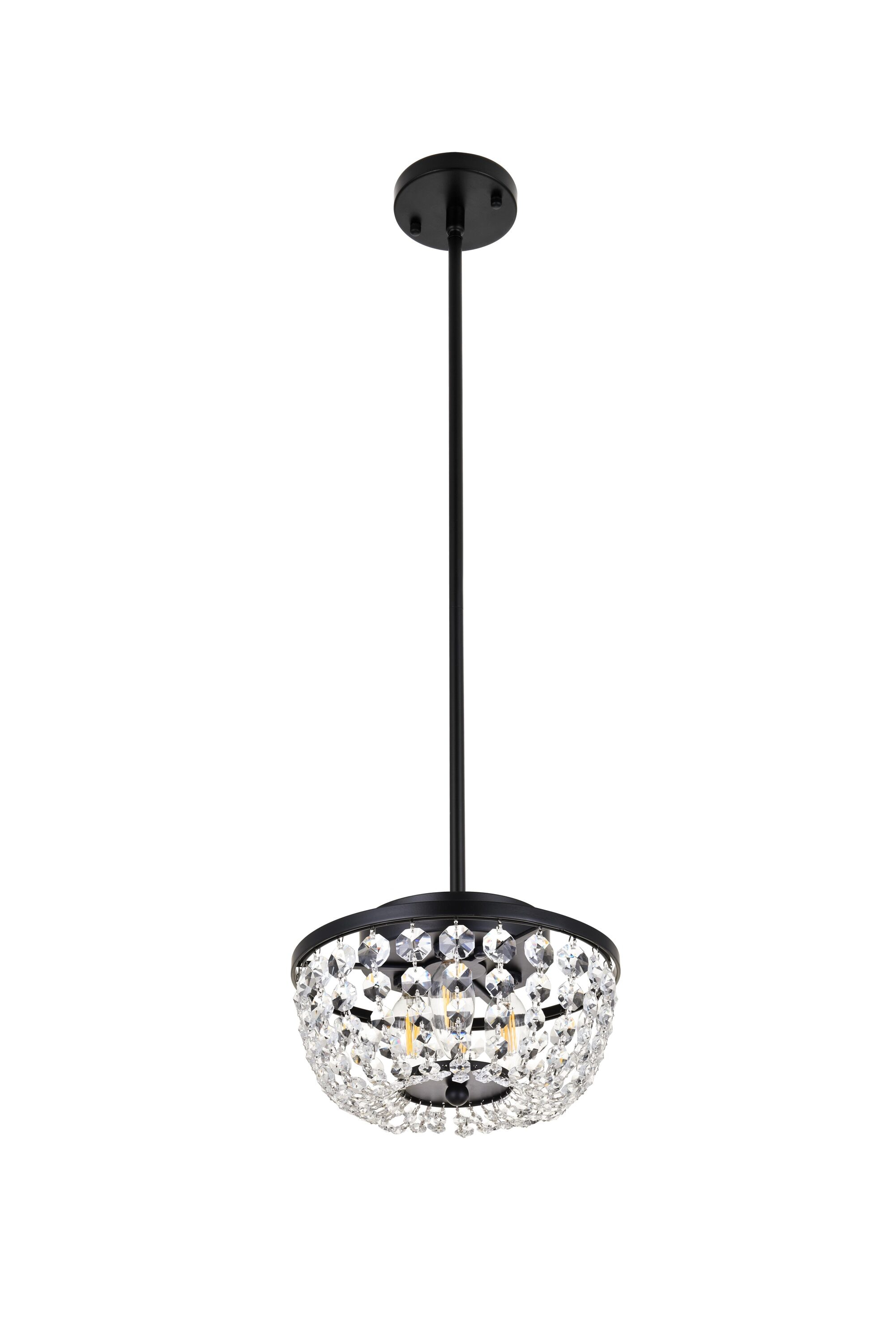 Elegant Decor HF3342D10BK Pendant-Lights - View #7
