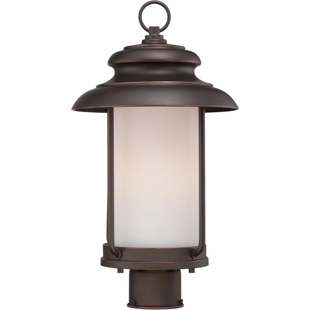  LW-SC542765 18.38-in Mahogany Bronze Transitional Outdoor Light Post Lantern