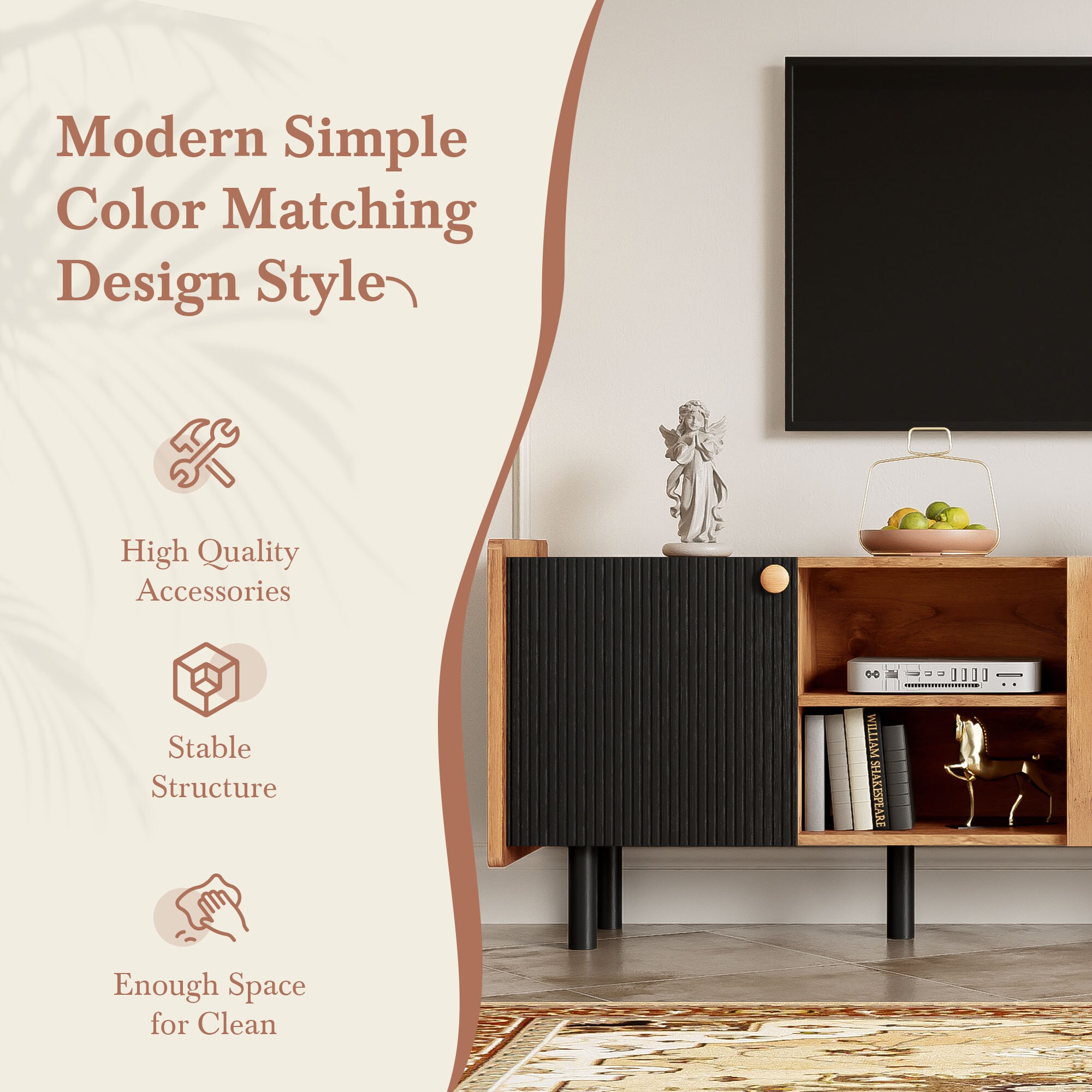 JIMSMAISON JMMRSTS27BRO Tv-Stands - View #7