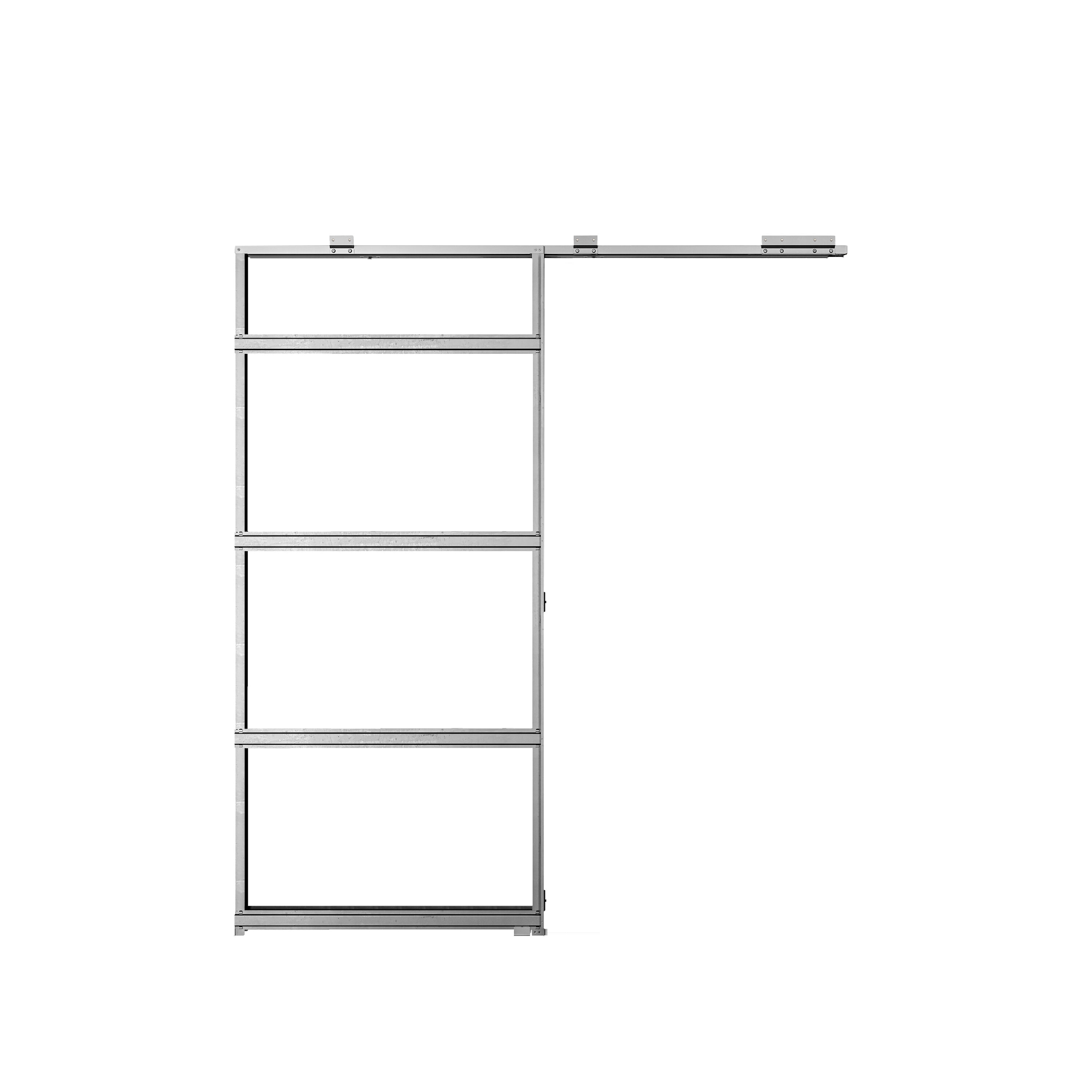 ROCKET RUSGC007112032 28-Inches x 80-Inches Steel Pocket Door Frame with Frame and hardware