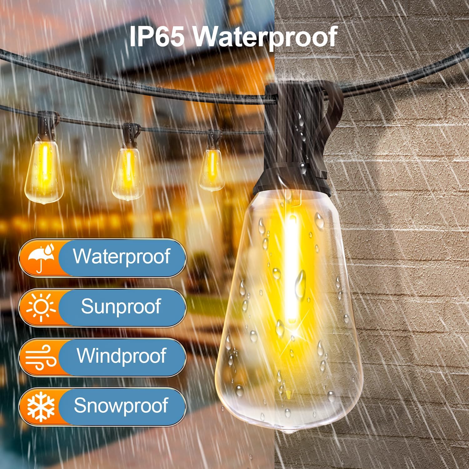 Phewnyzo LPW0721W211 Patio-String-Lights - View #5