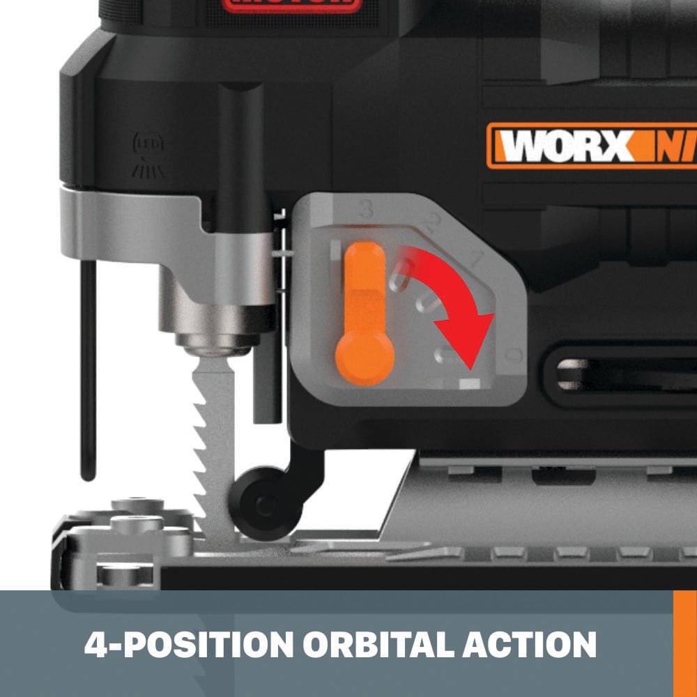 WORX Nitro 20-volt Brushless Variable Keyless Cordless Jigsaw (Bare Tool) WX542L.9 Sansujyuku sansujyuku.com