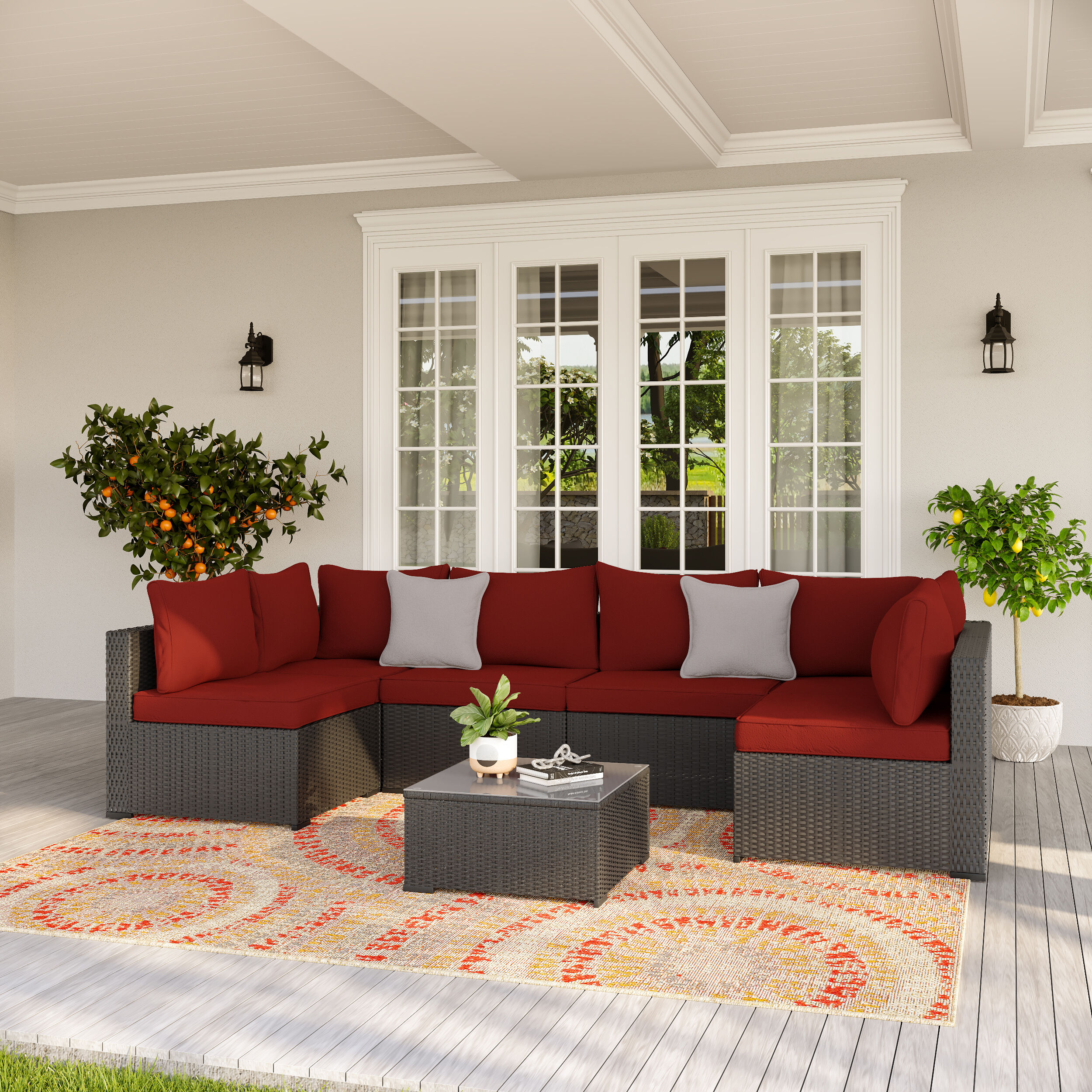 Style Selections FRS02054-R Patio-Sofas-Daybeds - View #4