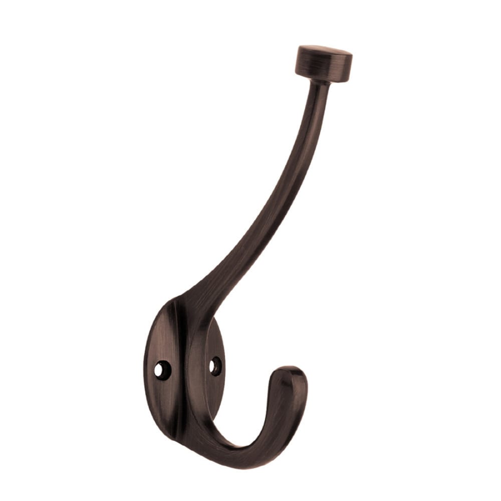 Brainerd 1-Hook 3.1417-in x 5.6102-in H Venetian Bronze Decorative Wall Hook  (35-lb Capacity) in the Decorative Wall Hooks department at