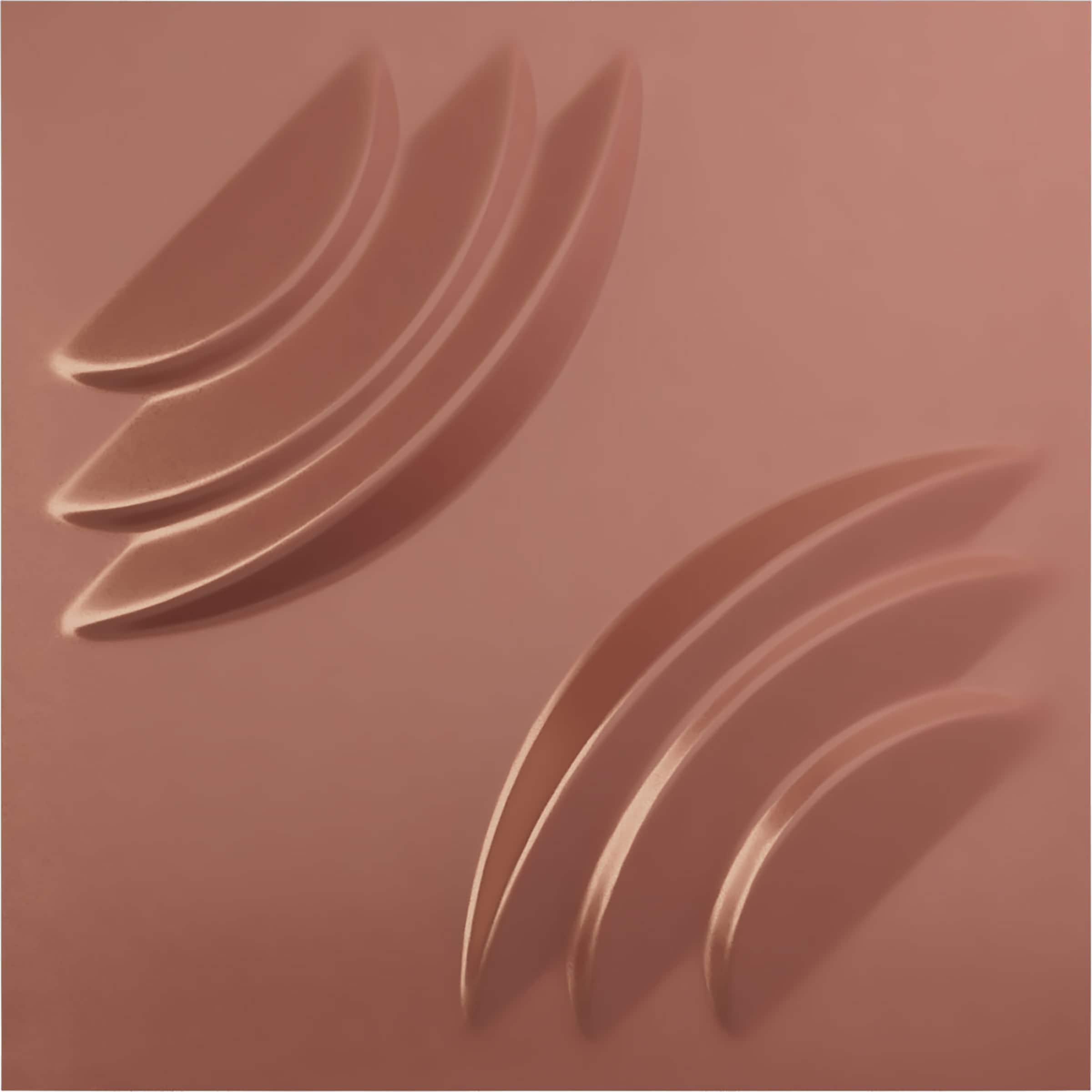 Ekena Millwork WP12X12ARFCP 11-7/8-in x 11-7/8-in Embossed Paintable/Stainable Pink PVC Wall Panel ( 0.98-sq ft )