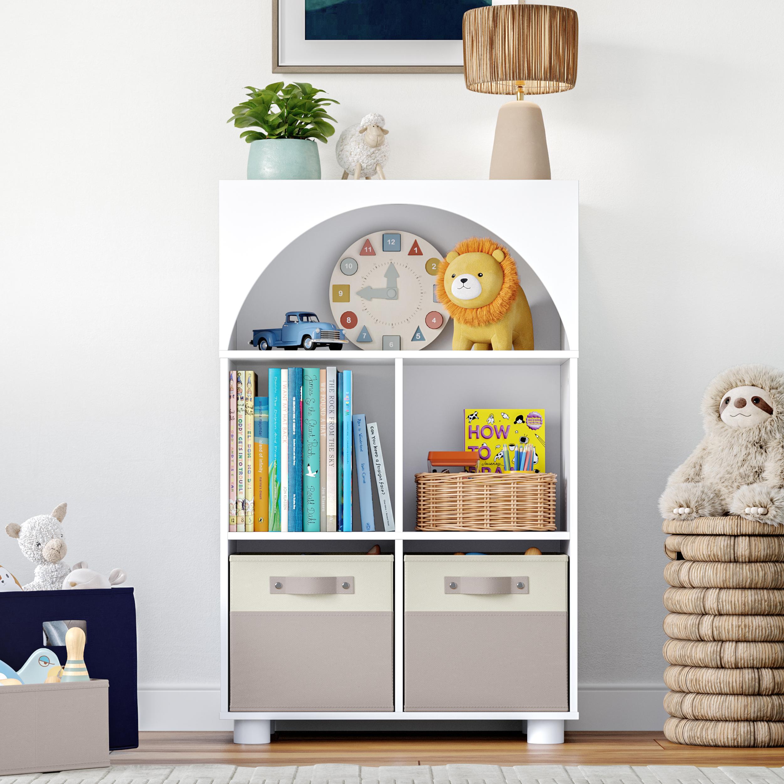 RiverRidge Curve Appeal White Kids bookcase ( 23-in W x 36.06-in H x 11.38-in D )