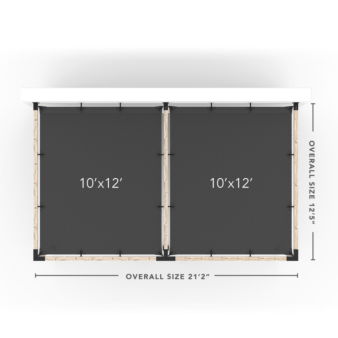 Toja Grid Hardware Kit 12X20Ft Double Wall Mount W Shade Sails For 4X4S ...