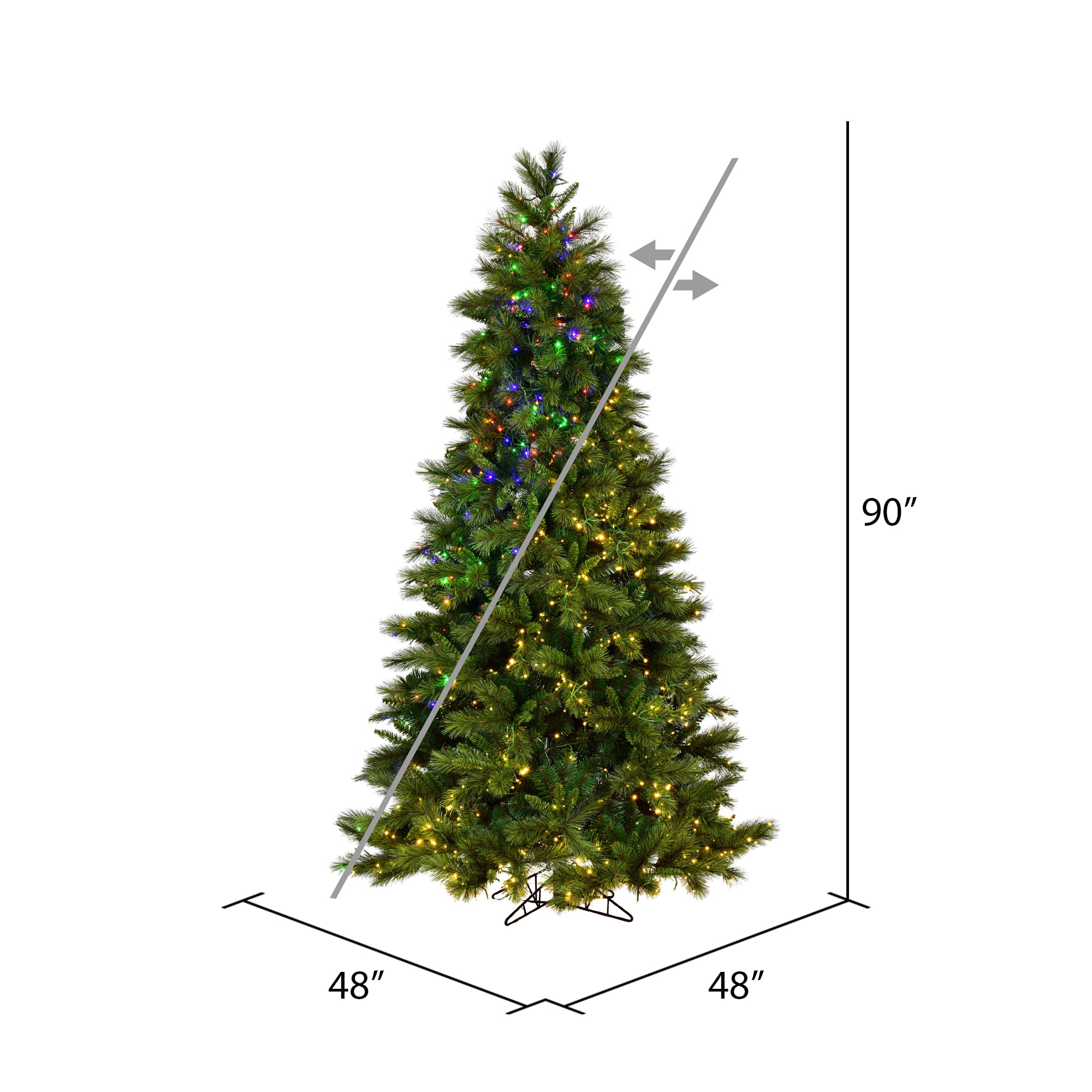 Vickerman K201276LEDCC Artificial-Christmas-Trees - View #3