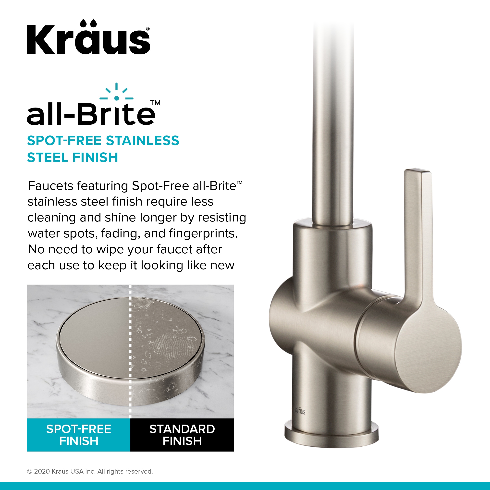 Stainless Steel Commercial Style Kitchen Faucet with Pull-out Spray