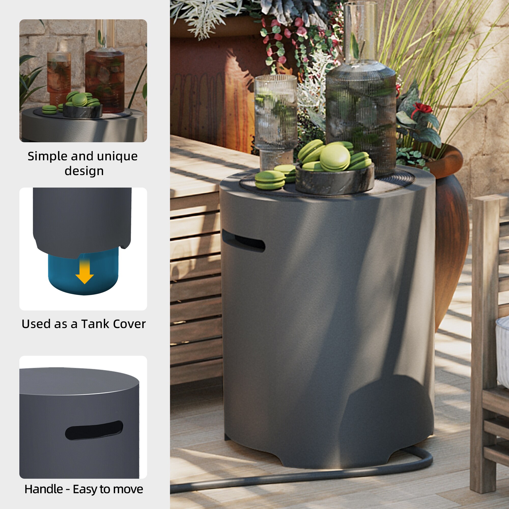 Patio Watcher 56S-CFX-BEIGE-GST Outdoor-Gas-Firepits - View #8