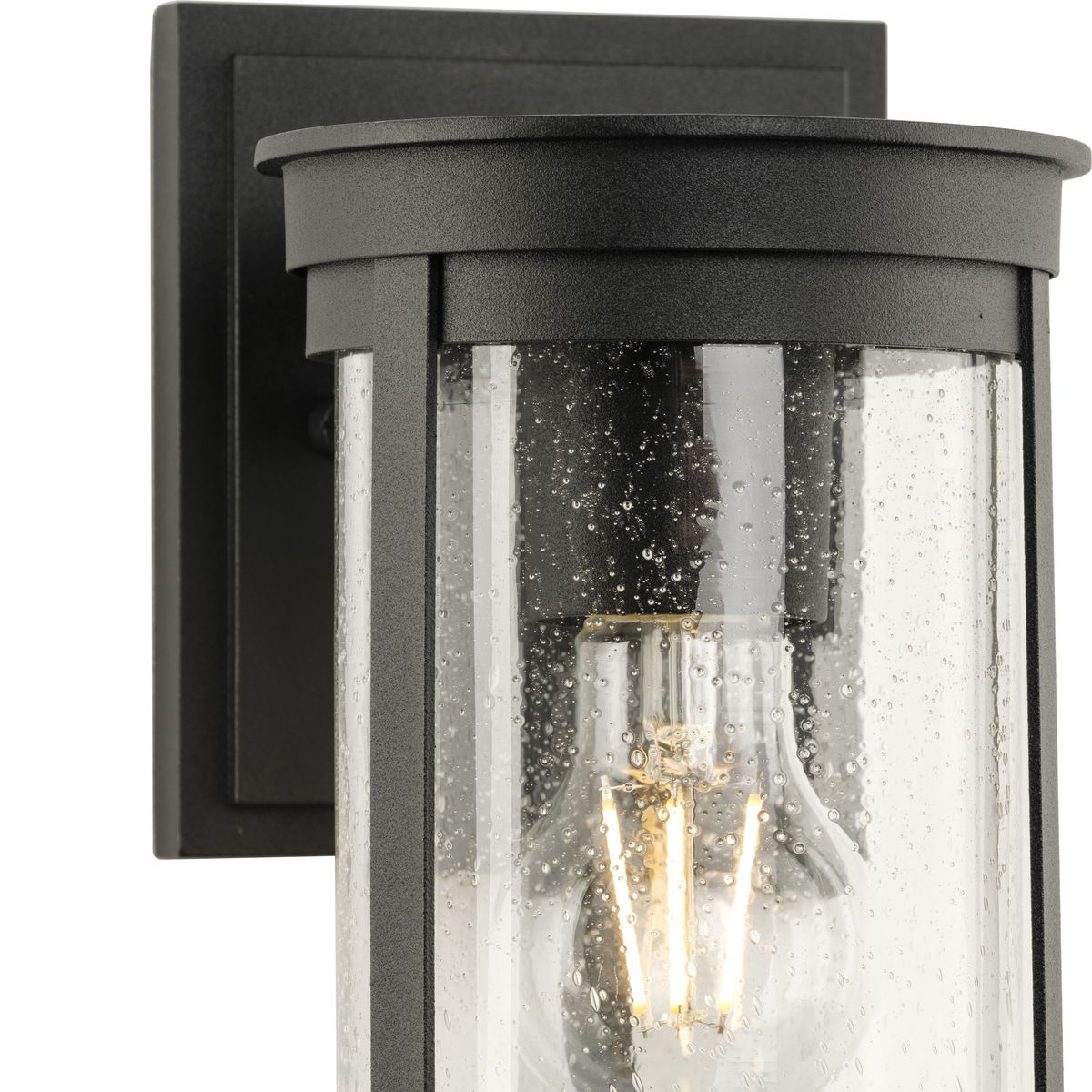 Belden Black Cast Aluminum Outdoor Wall Lantern with Clear Glass