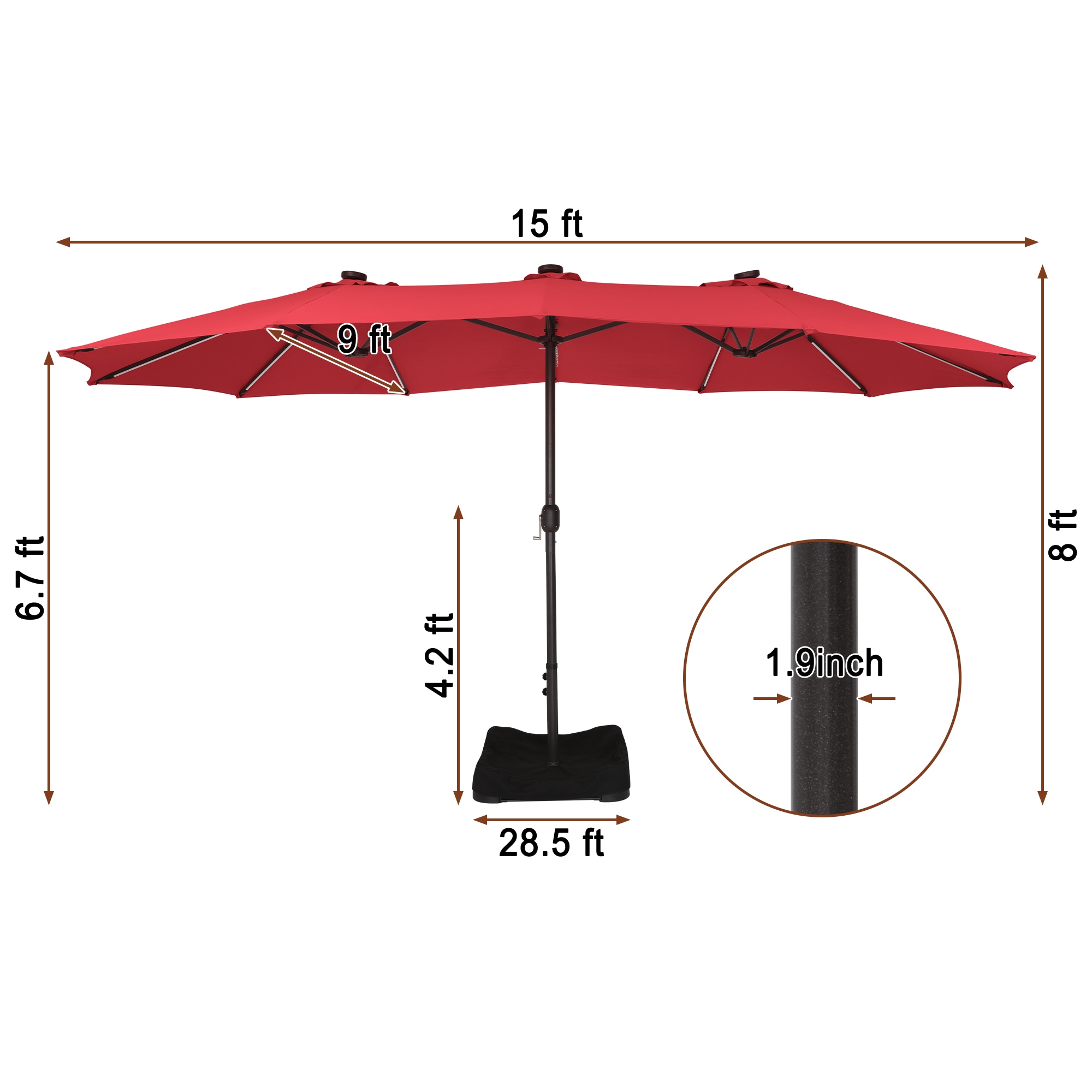 Dimakai DK-01HT15L290 Umbrellas-2 - View #10