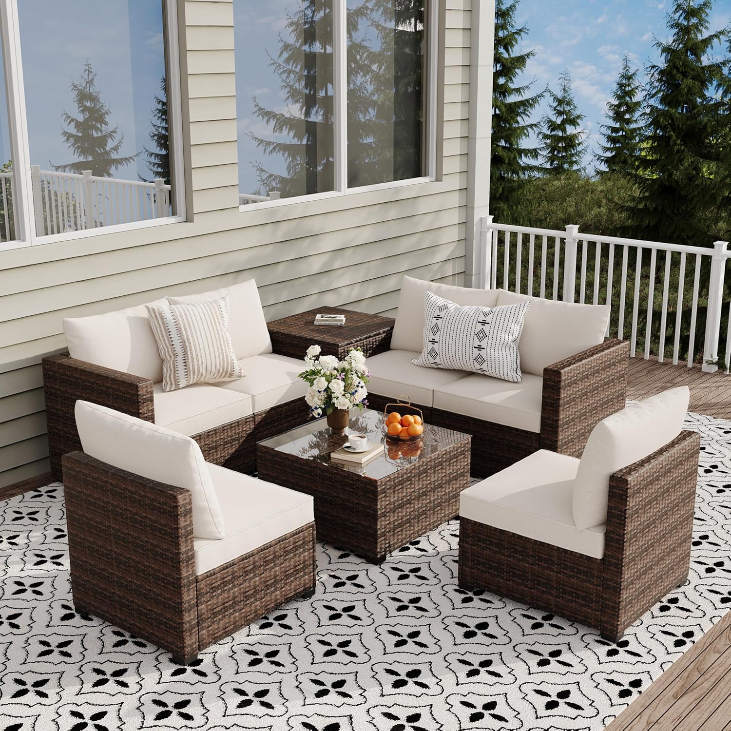 Qeetex LHF-DYQ-PHO-12NNWWWK Patio-Dining-Sets - View #3