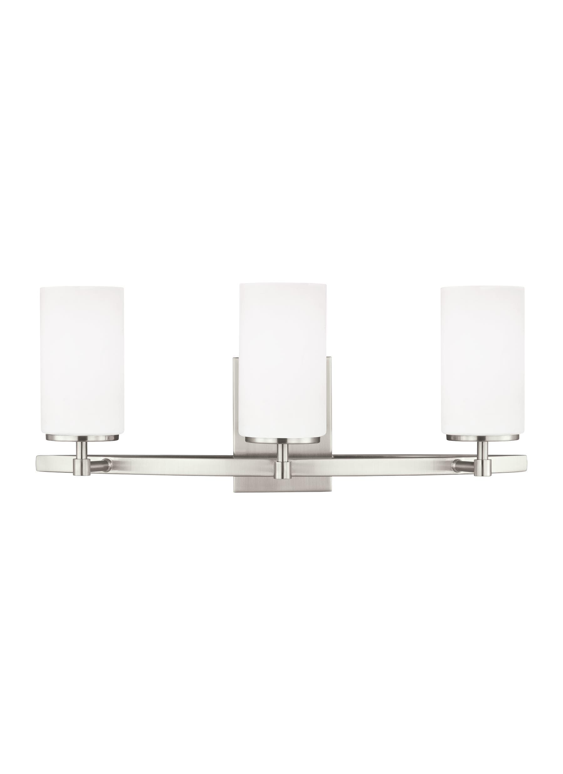 Generation Lighting 4424603EN3-962 Alturas 22-in 3 -Light Brushed Nickel Modern/contemporary Vanity light