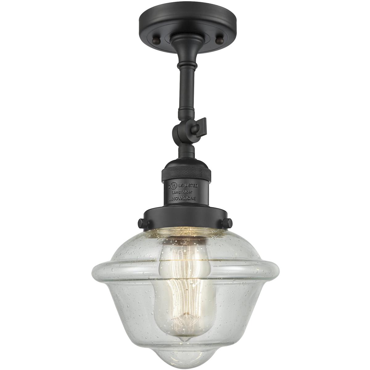 Innovations Lighting 1354679 201F-BK-G534-LED Franklin Restoration Small Oxford