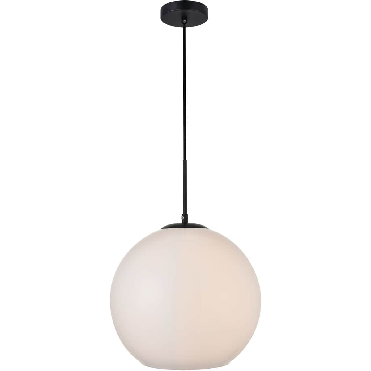 Elegant Lighting Living District LD2217BK Baxter 1 Light 138 inch Black Pendant Ceiling Light