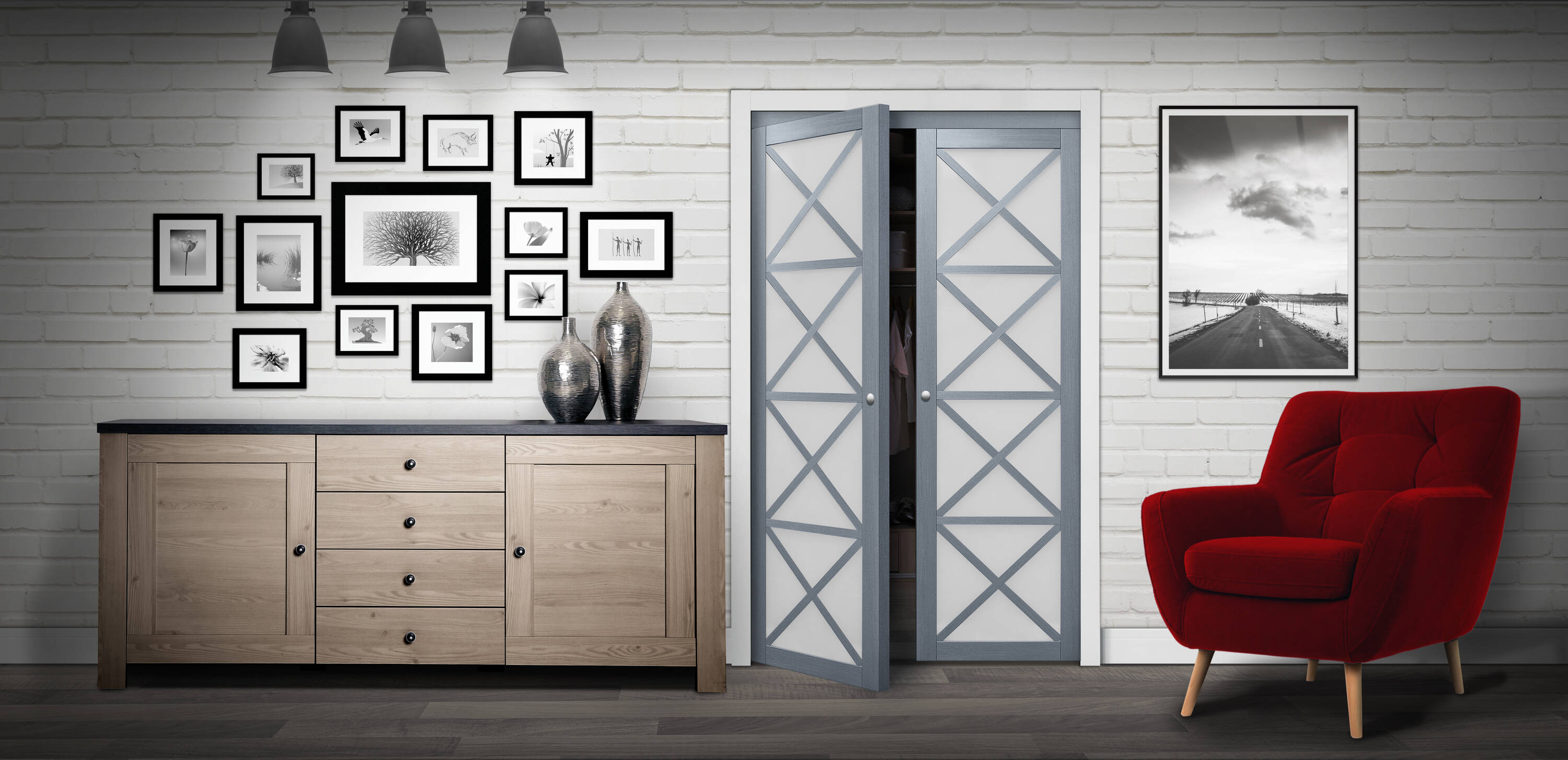 RELIABILT PV3330GGFGE072080 Bifold-Sliding-Closet-Doors - View #4