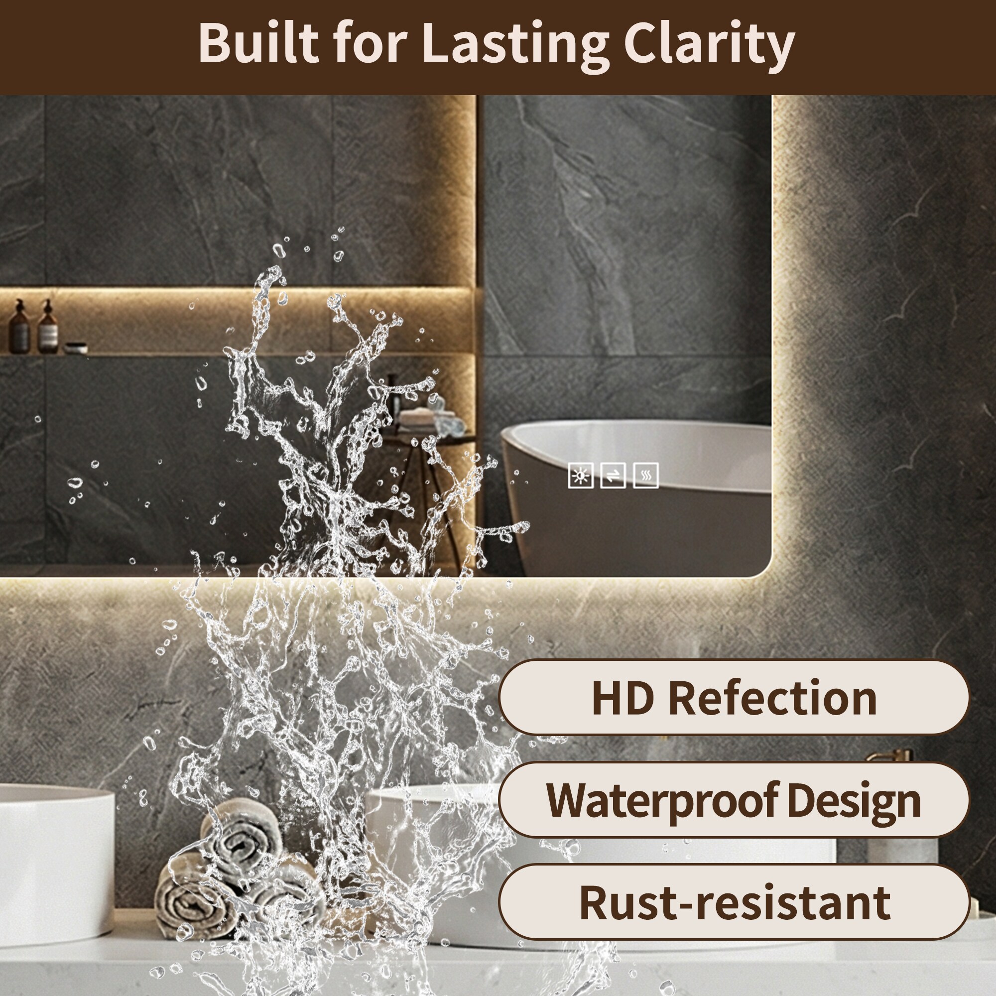 CKKLL ZSP428061 Framed-Bath-Mirrors - View #4