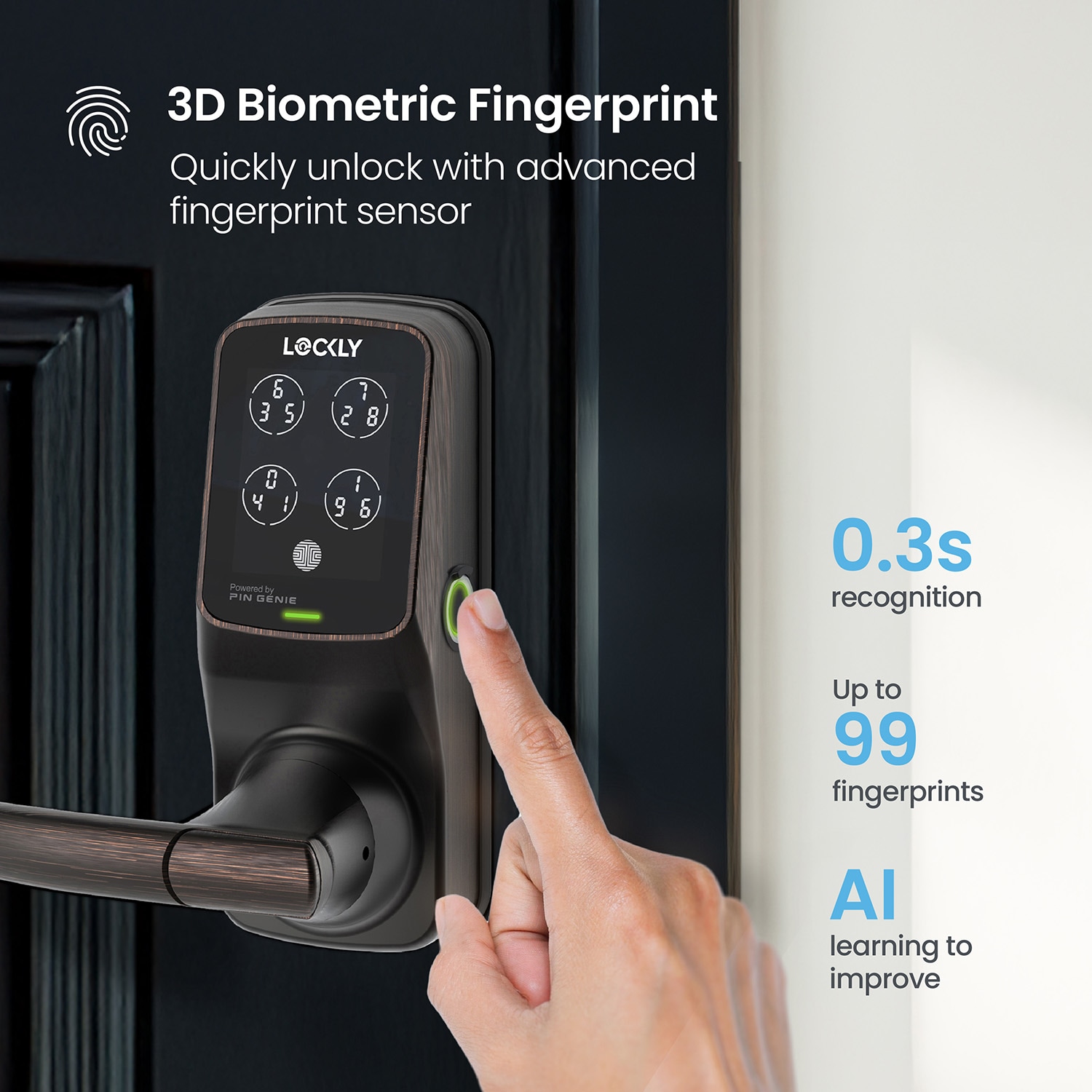 Lockly PGD628FVB Electronic-Door-Locks - View #4