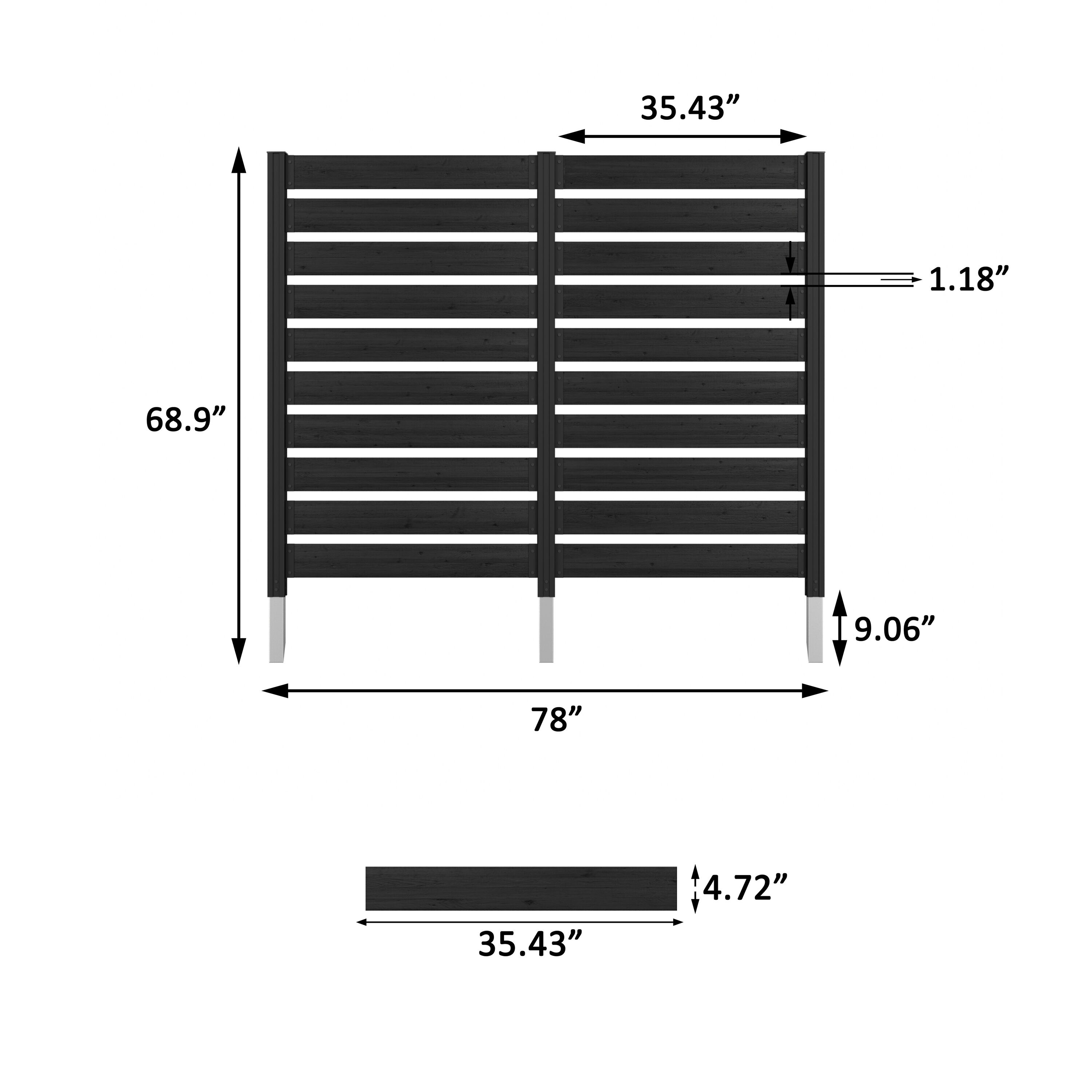 VEIKOUS PG0218-02BK-5 Outdoor-Privacy-Screen - View #2