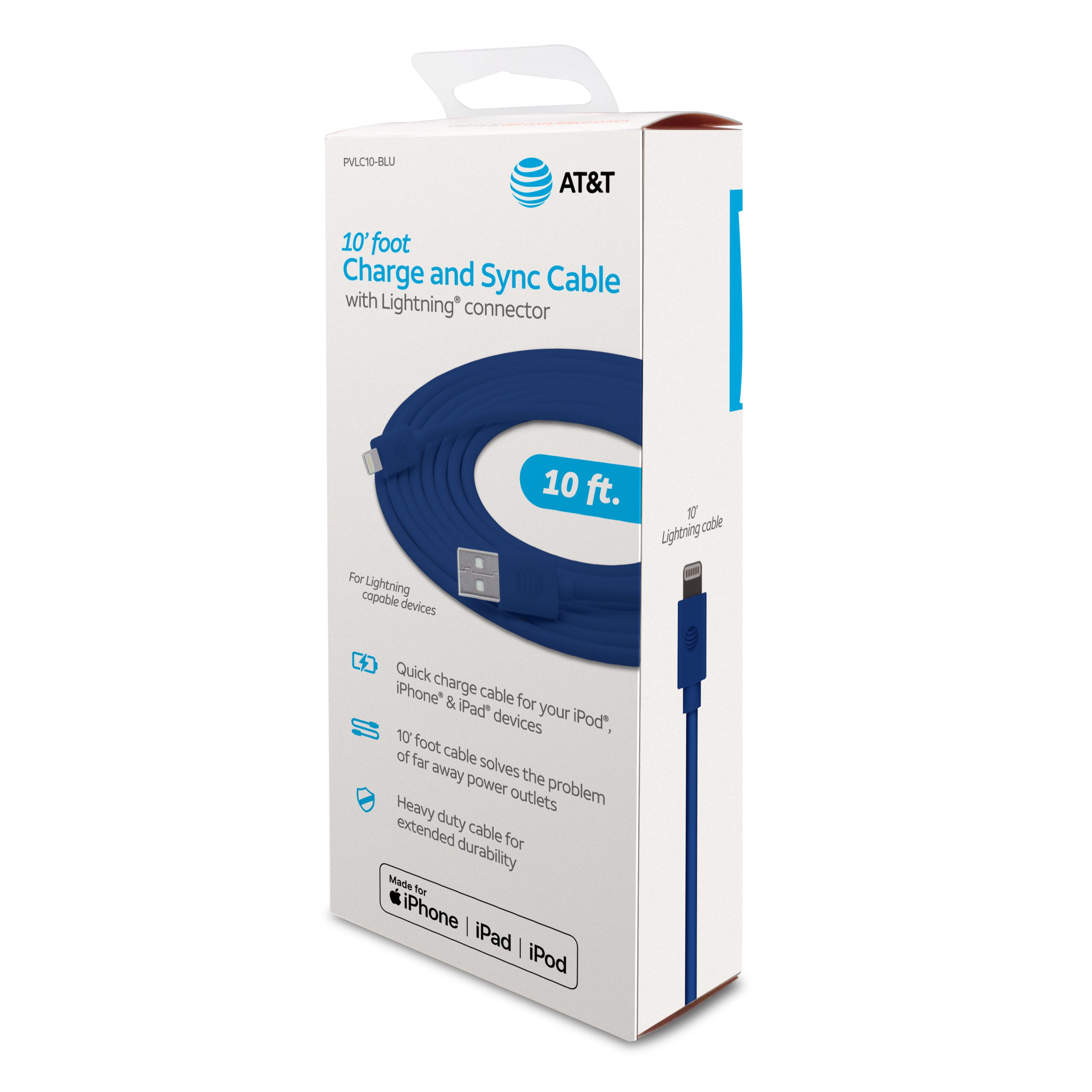 AT&T PVLC10-BLU Usb-Cable - View #2