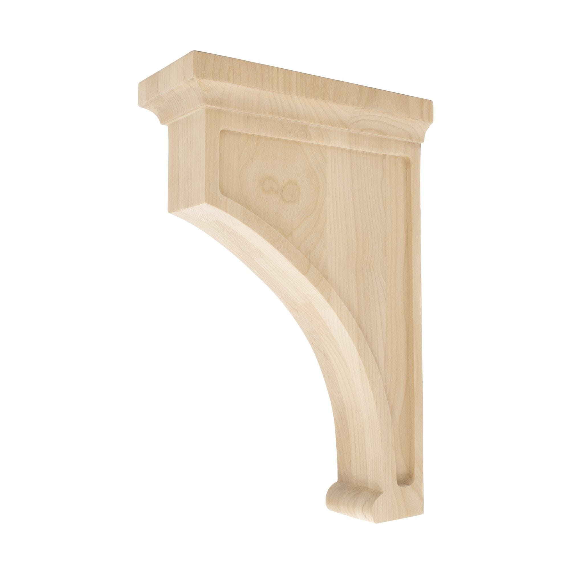 Architectural Products by Outwater 3.875-in x 9-in x 14-in Plain Finished Alder Multiple colors/finishes Wood Paintable/Stainable Corbel #3P5.13.00257